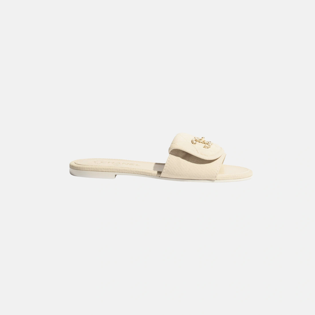 Chanel Mules in Cotton, Side