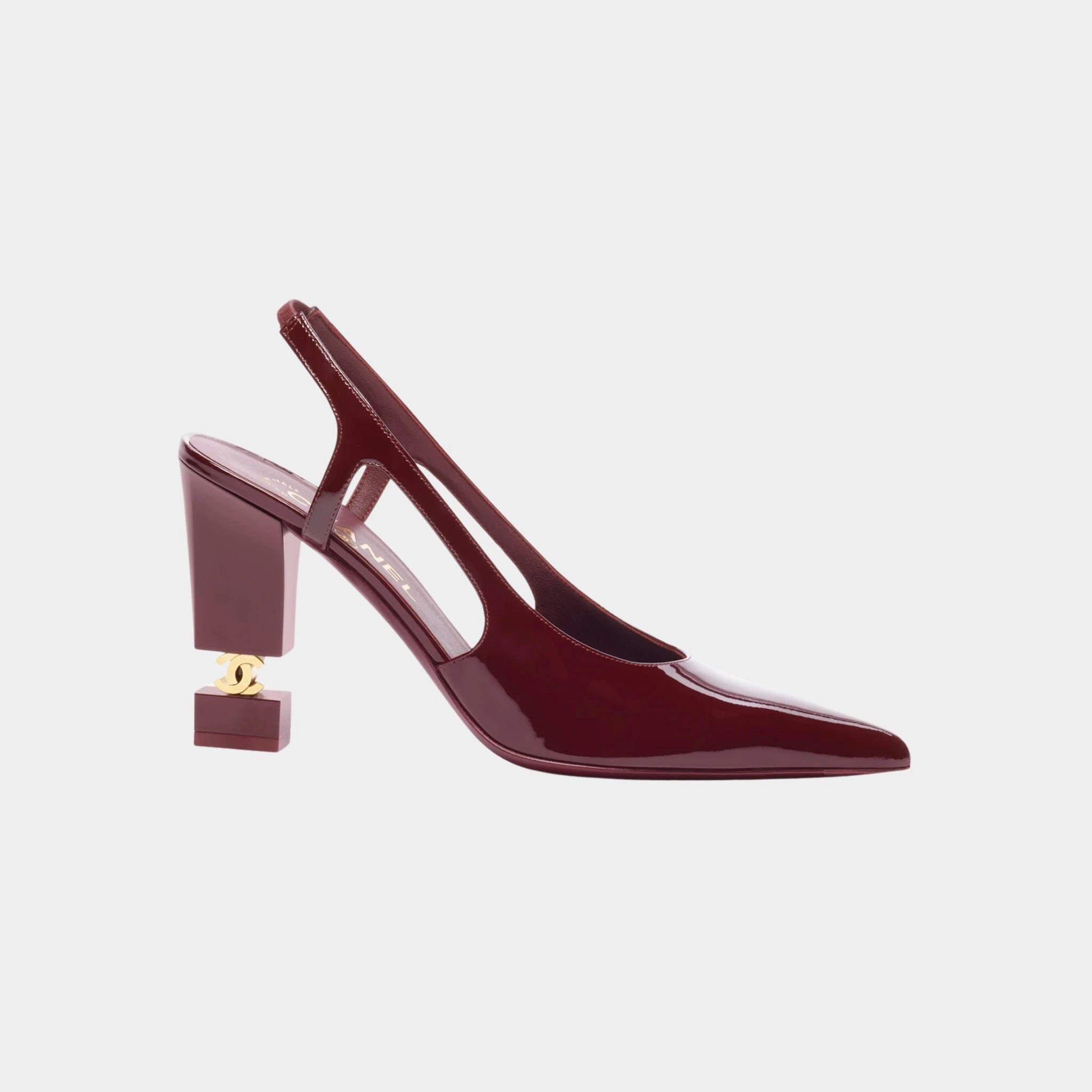 Chanel Slingbacks heeled Patent Calfskin