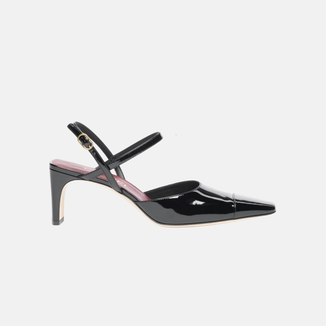 Slingbacks in Patent Calfskin