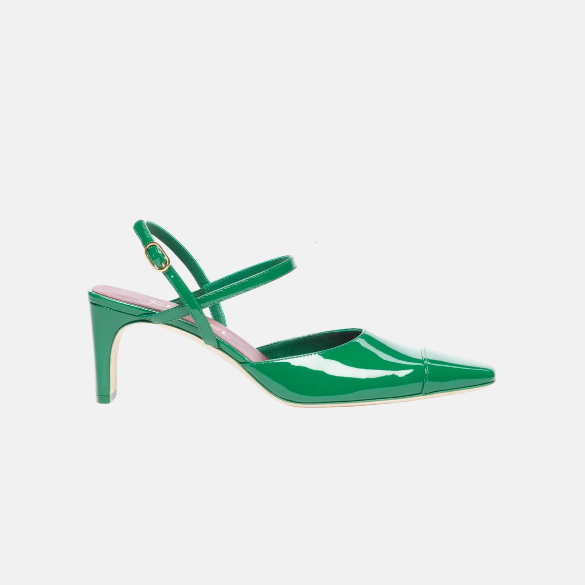 Slingbacks in Patent Calfskin