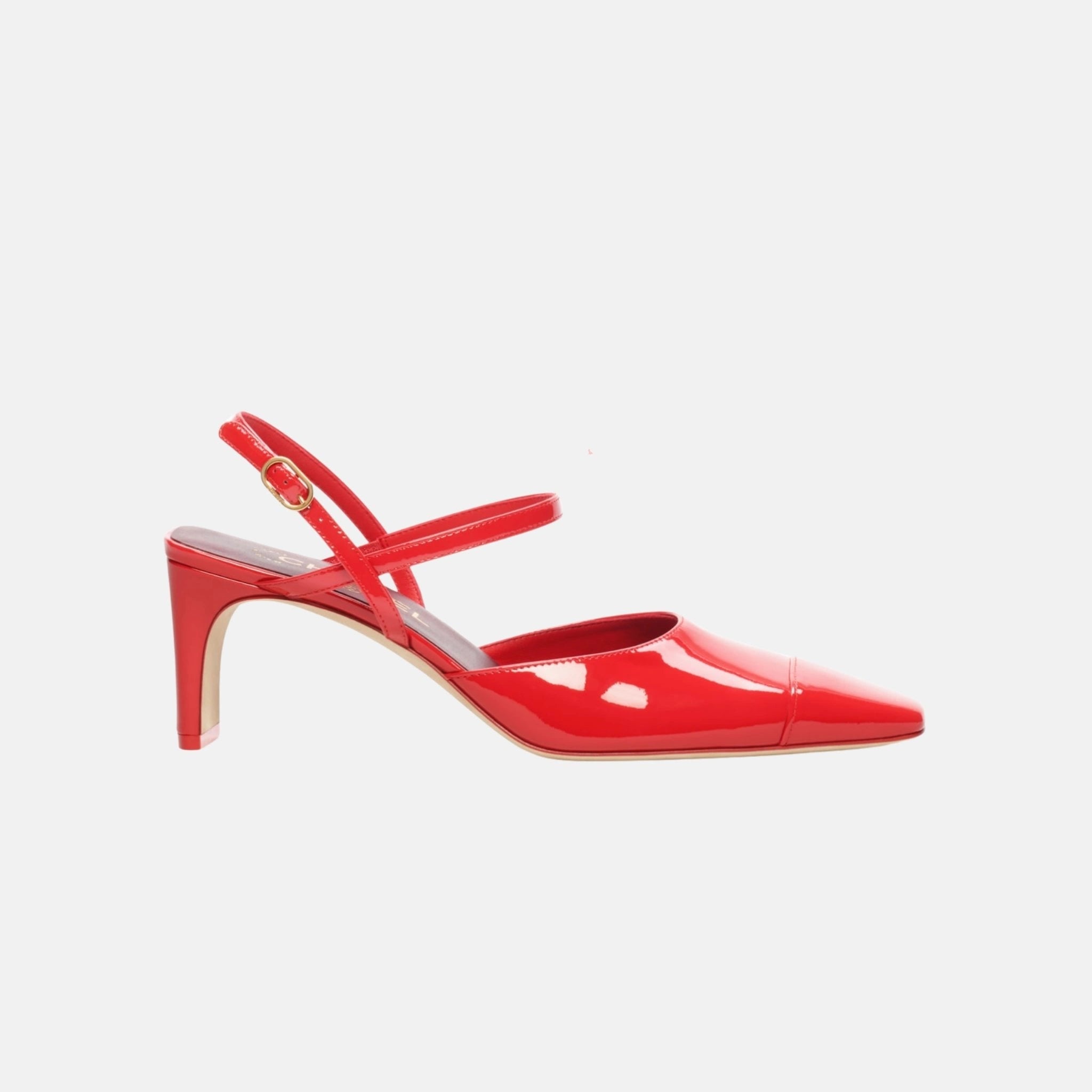 Slingbacks in Patent Calfskin