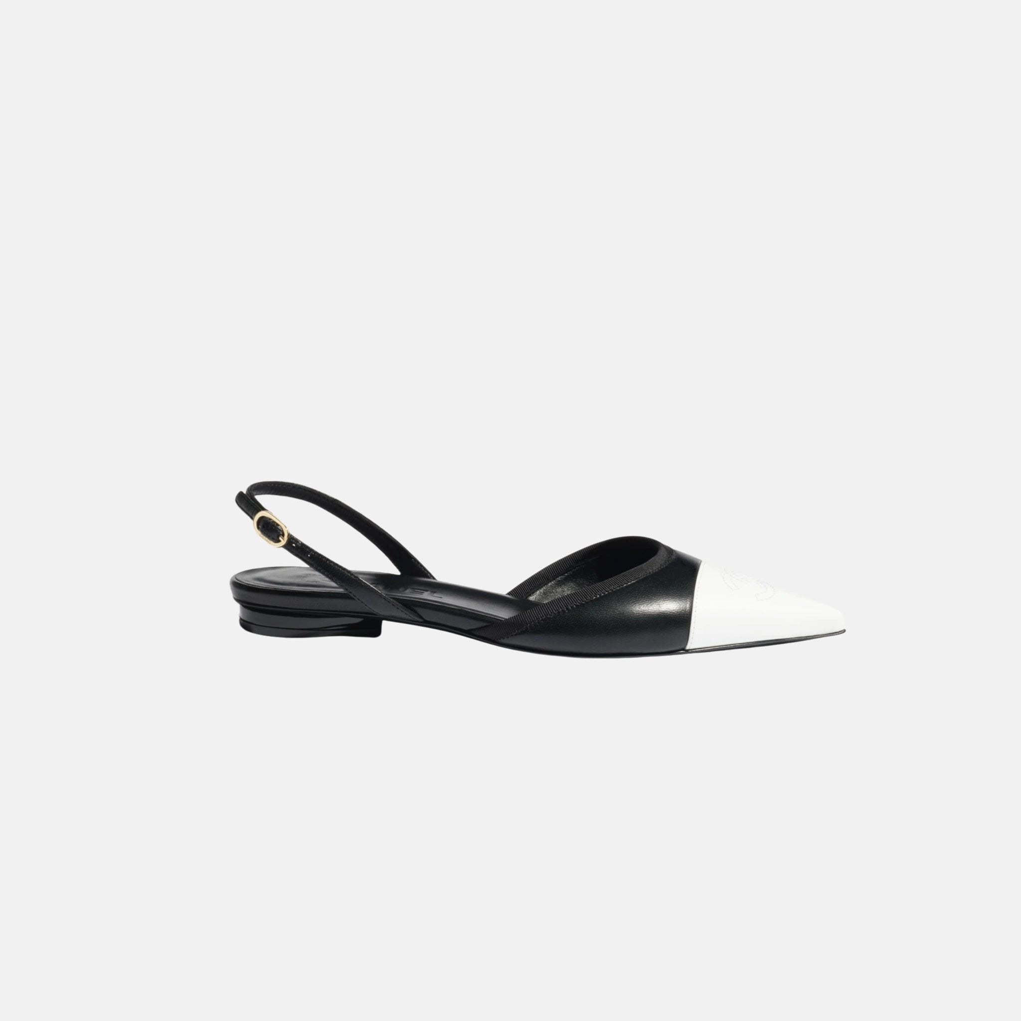 Chanel Slingbacks in Iridescent Lambskin, Side