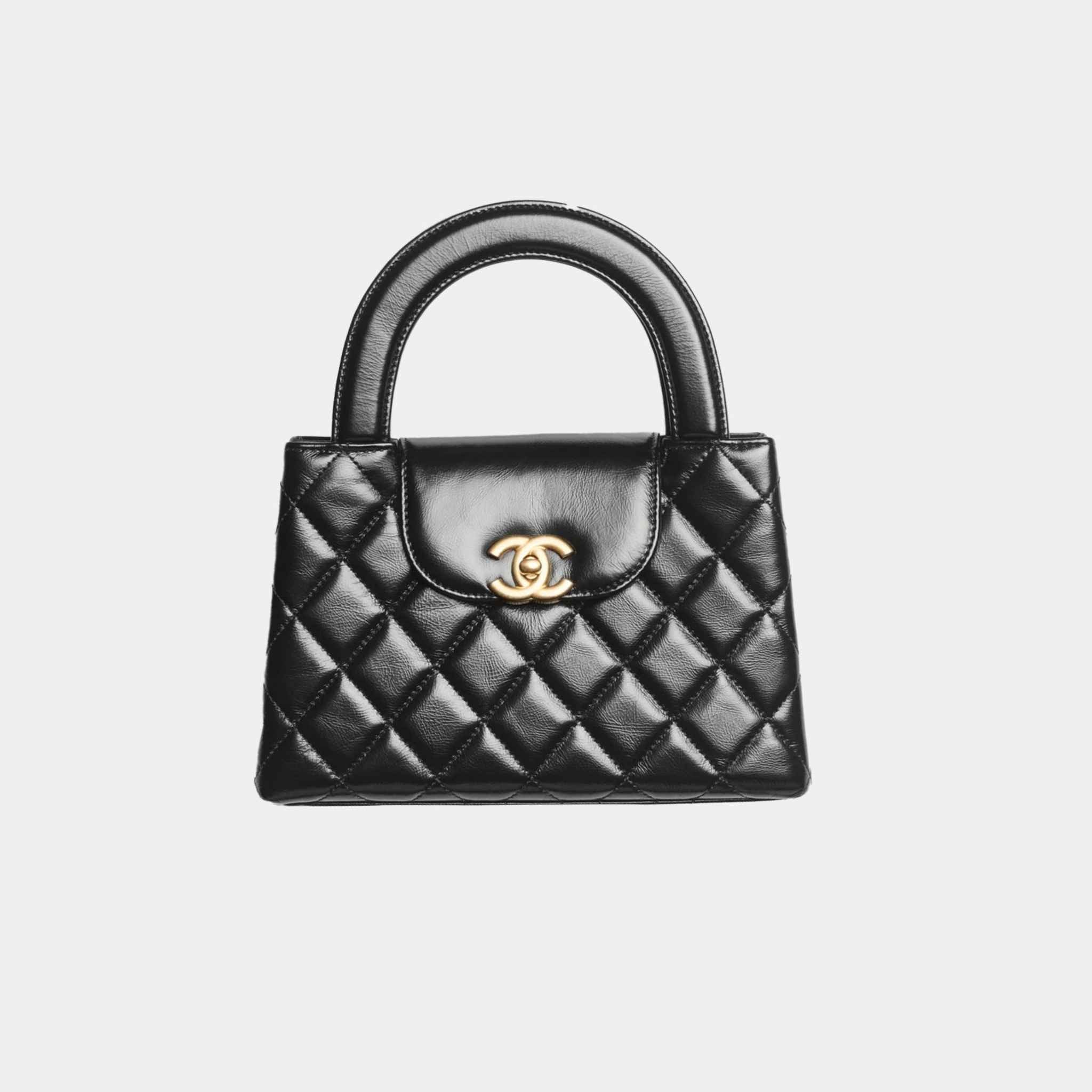 Chanel Small Cabas Black Calfskin, Front