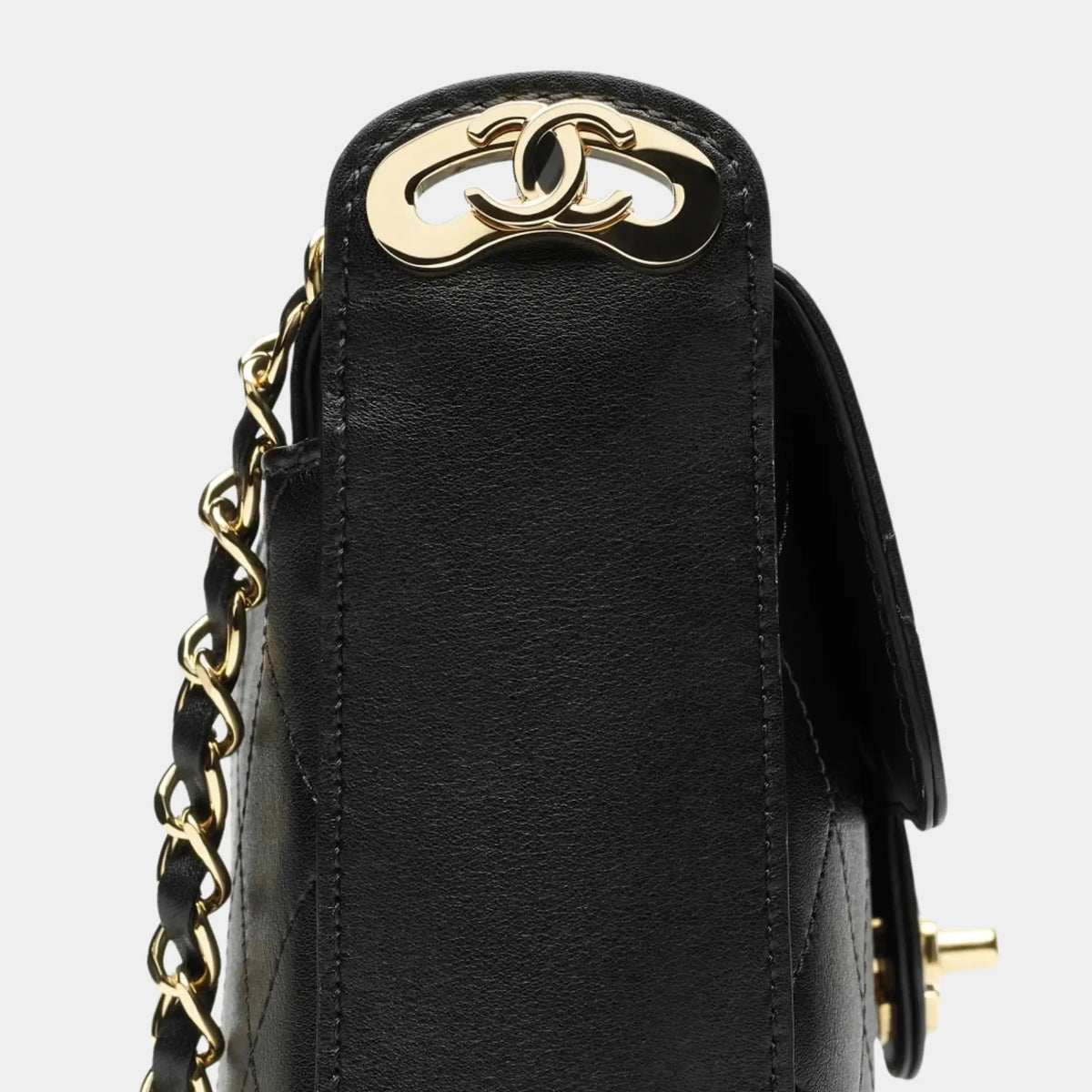 Small flap bag Calf & Gold-Plated Metal