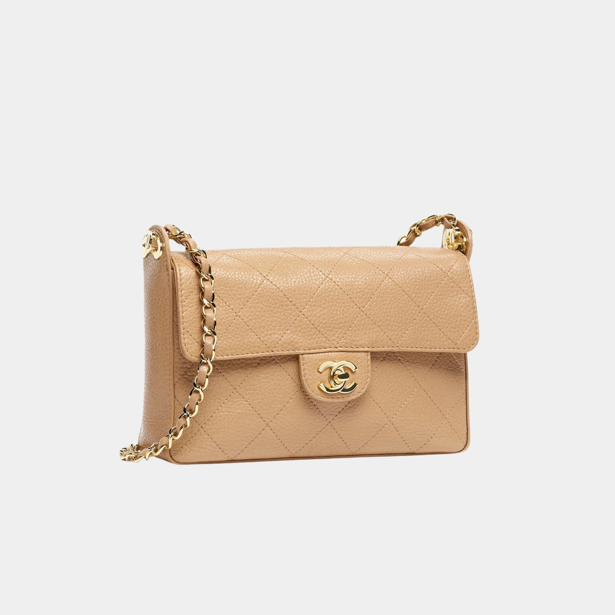 Small flap bag Calf & Gold-Plated Metal