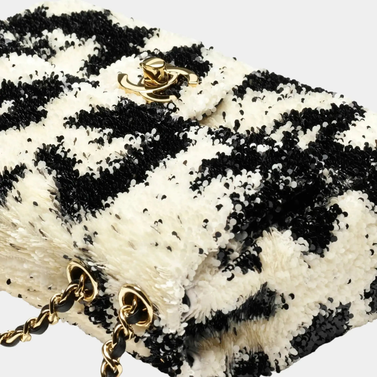 Chanel Small Flap Bag Sequins & Gold-Tone Metal