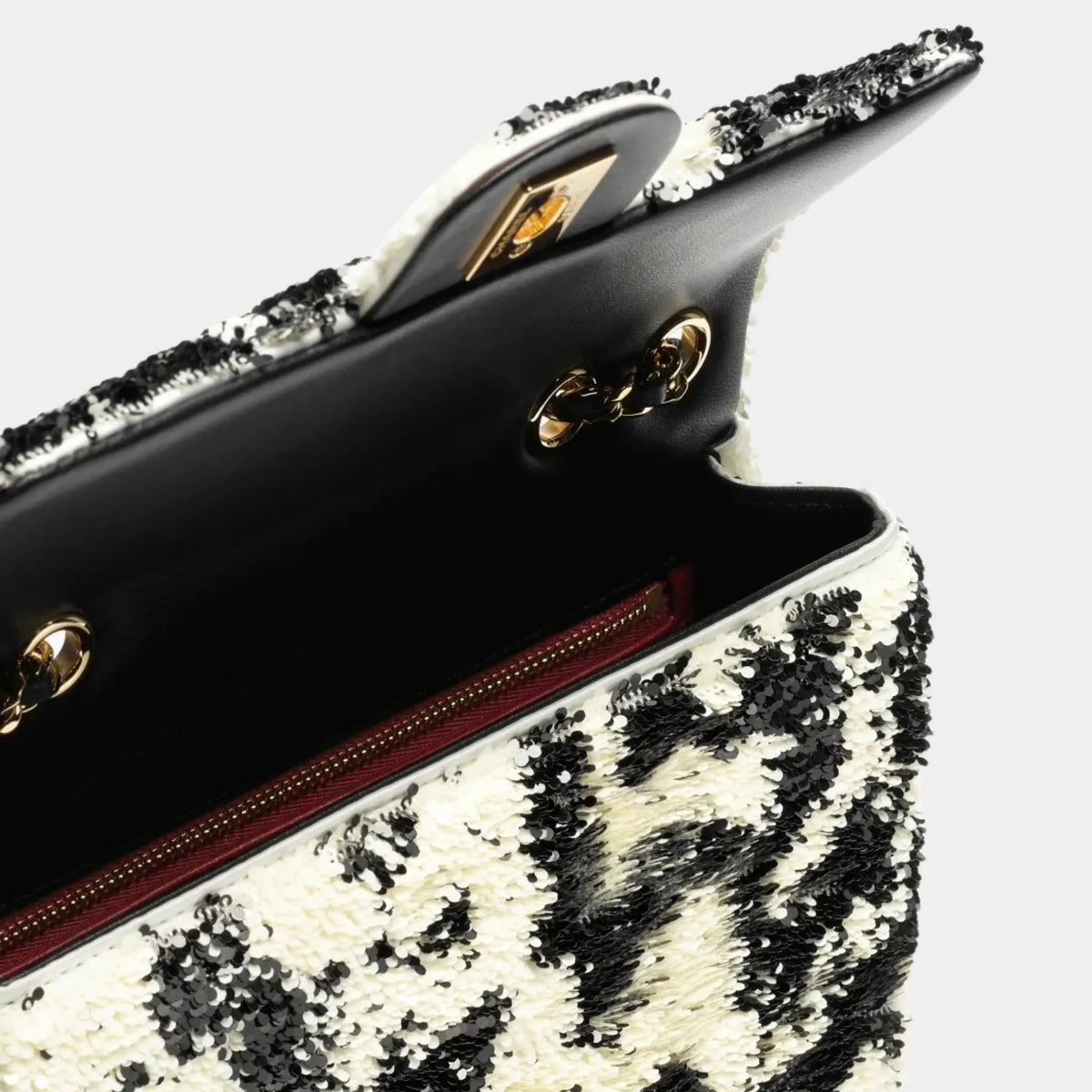Chanel Small Flap Bag Sequins & Gold-Tone Metal