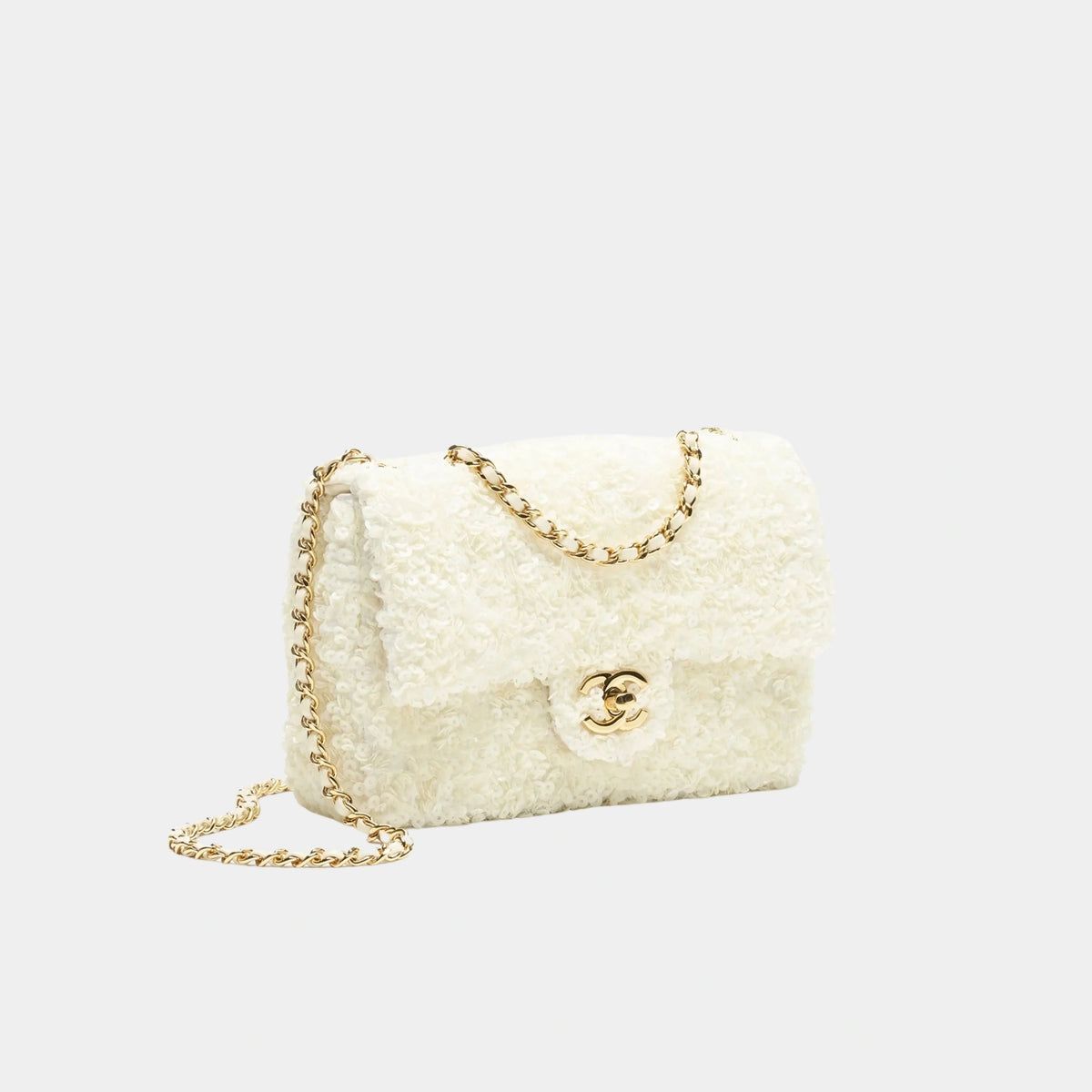 Chanel Small Flap Bag Sequins & Gold-Tone Metal