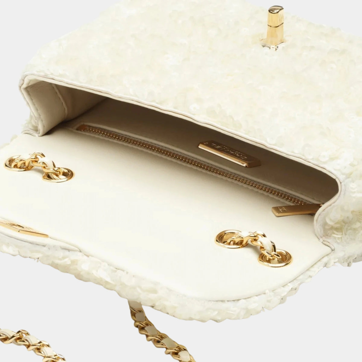 Chanel Small Flap Bag Sequins & Gold-Tone Metal