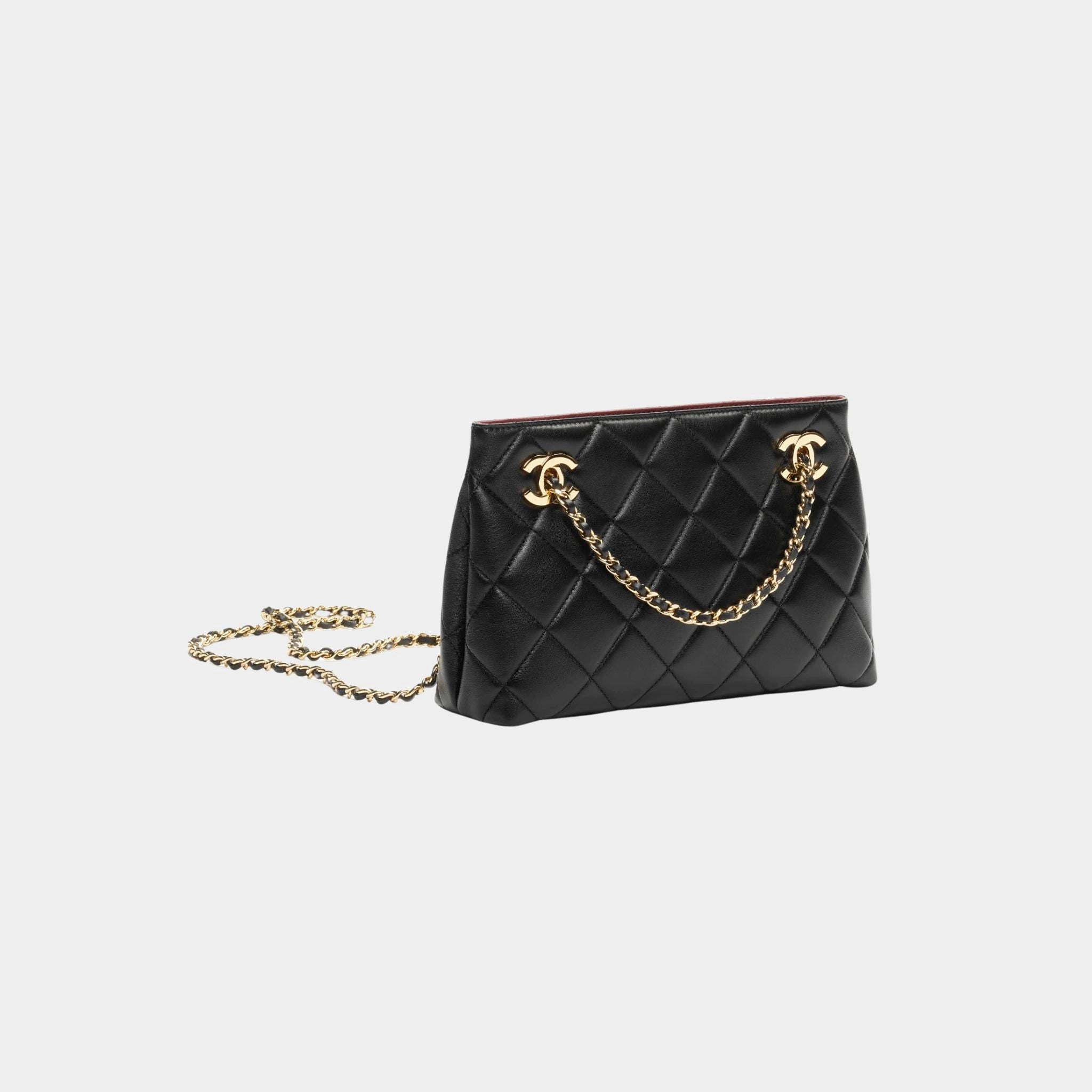 Chanel Small Tote Bag Lamb & Gold-plated Metal