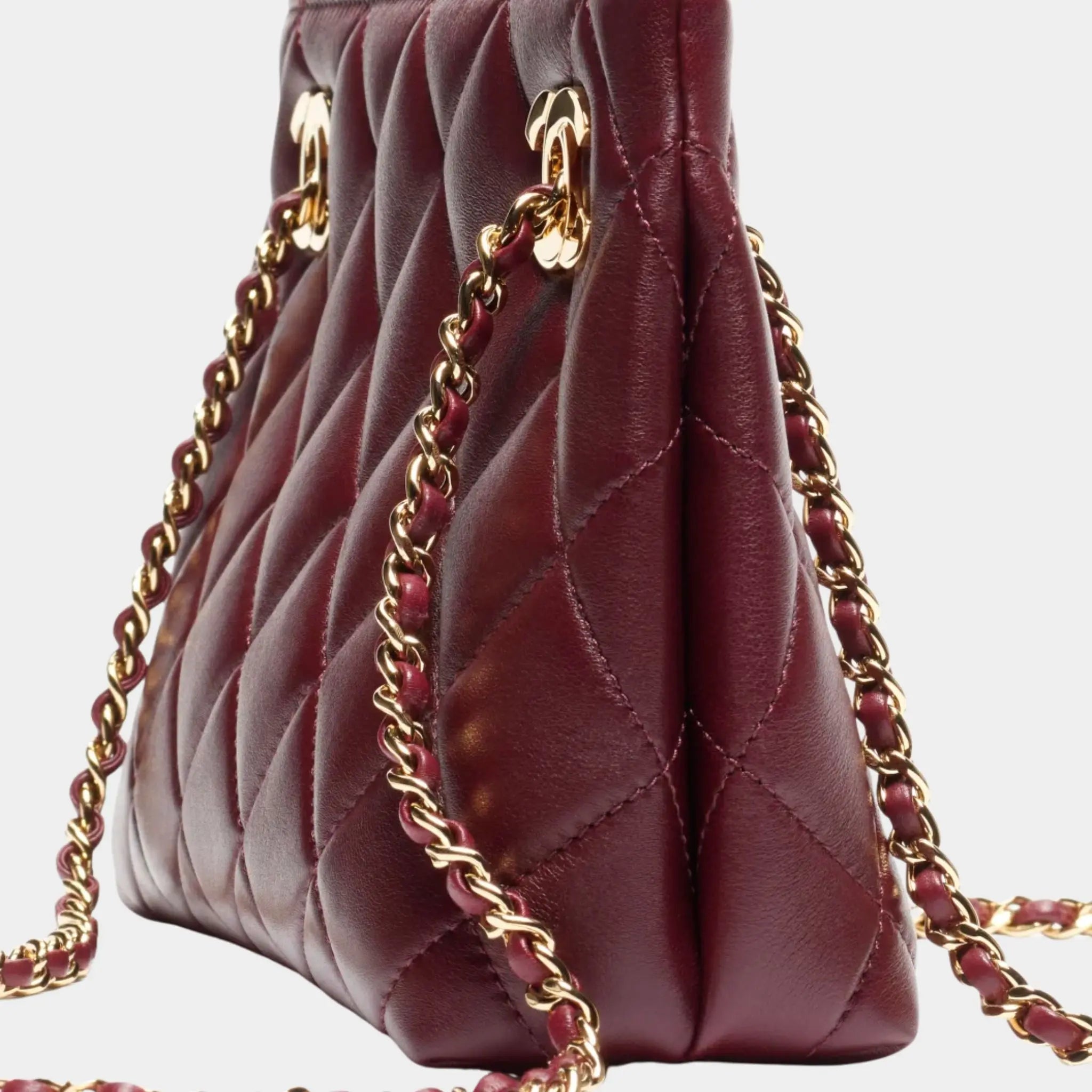 Chanel Small Tote Bag Lamb & Gold-plated Metal