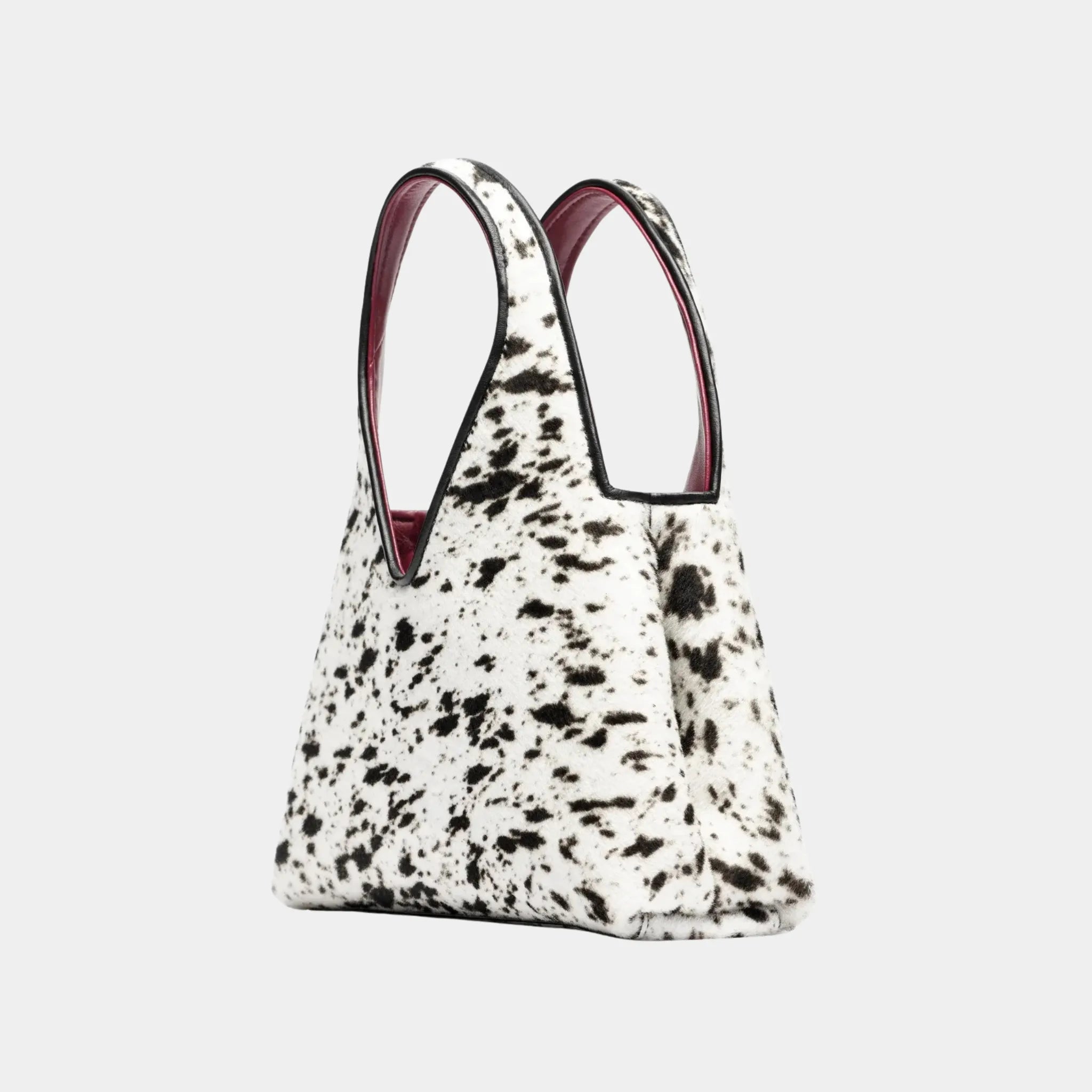Chanel Small Tote in White & Black Lambskin, Back
