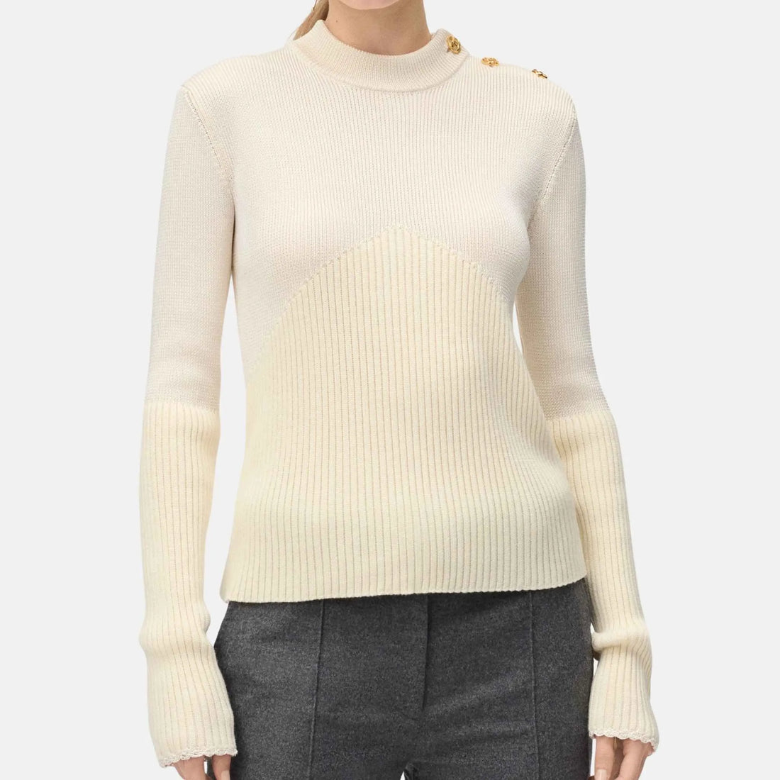 Sweater in Wool and Silk