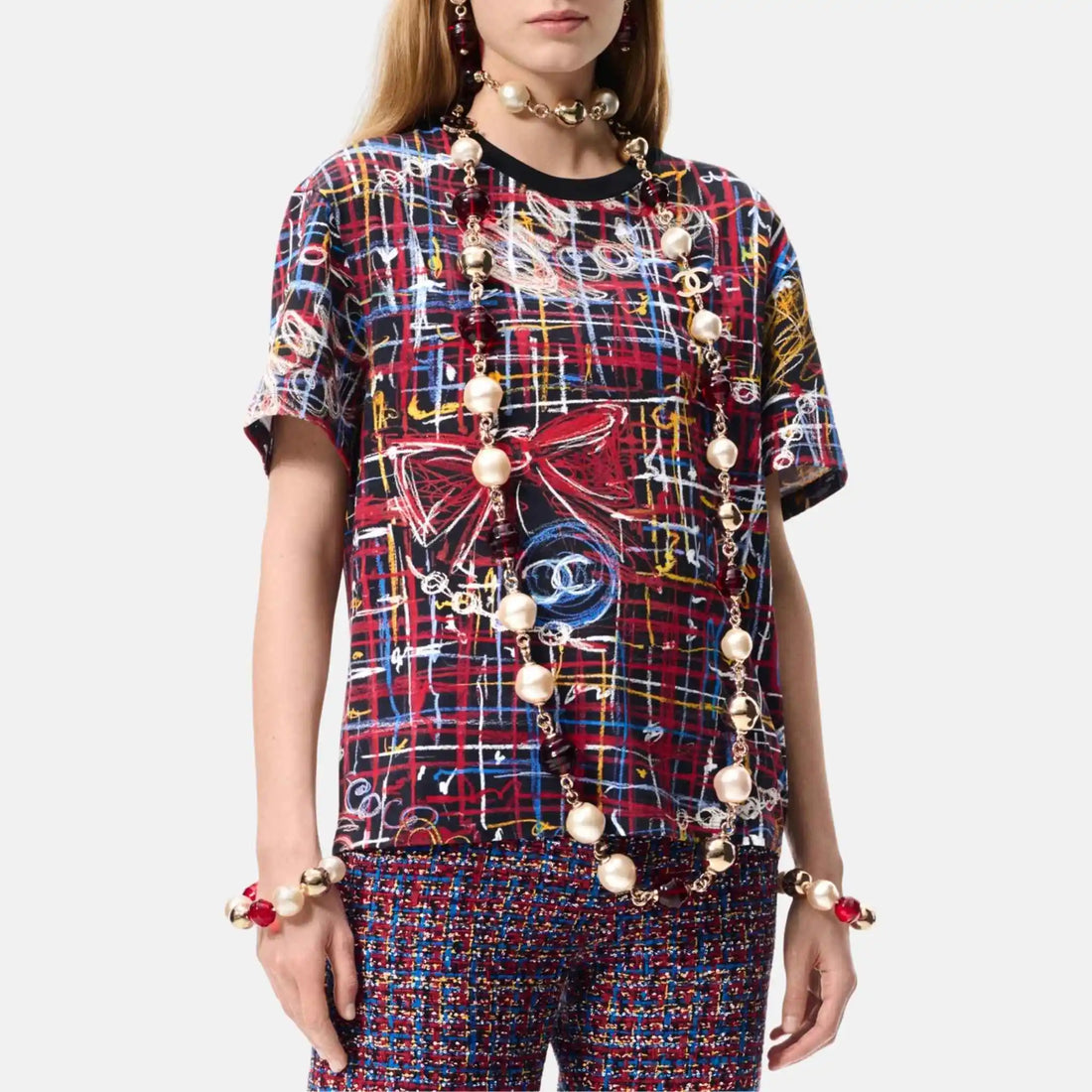 Chanel T Shirt Cotton Multicolour