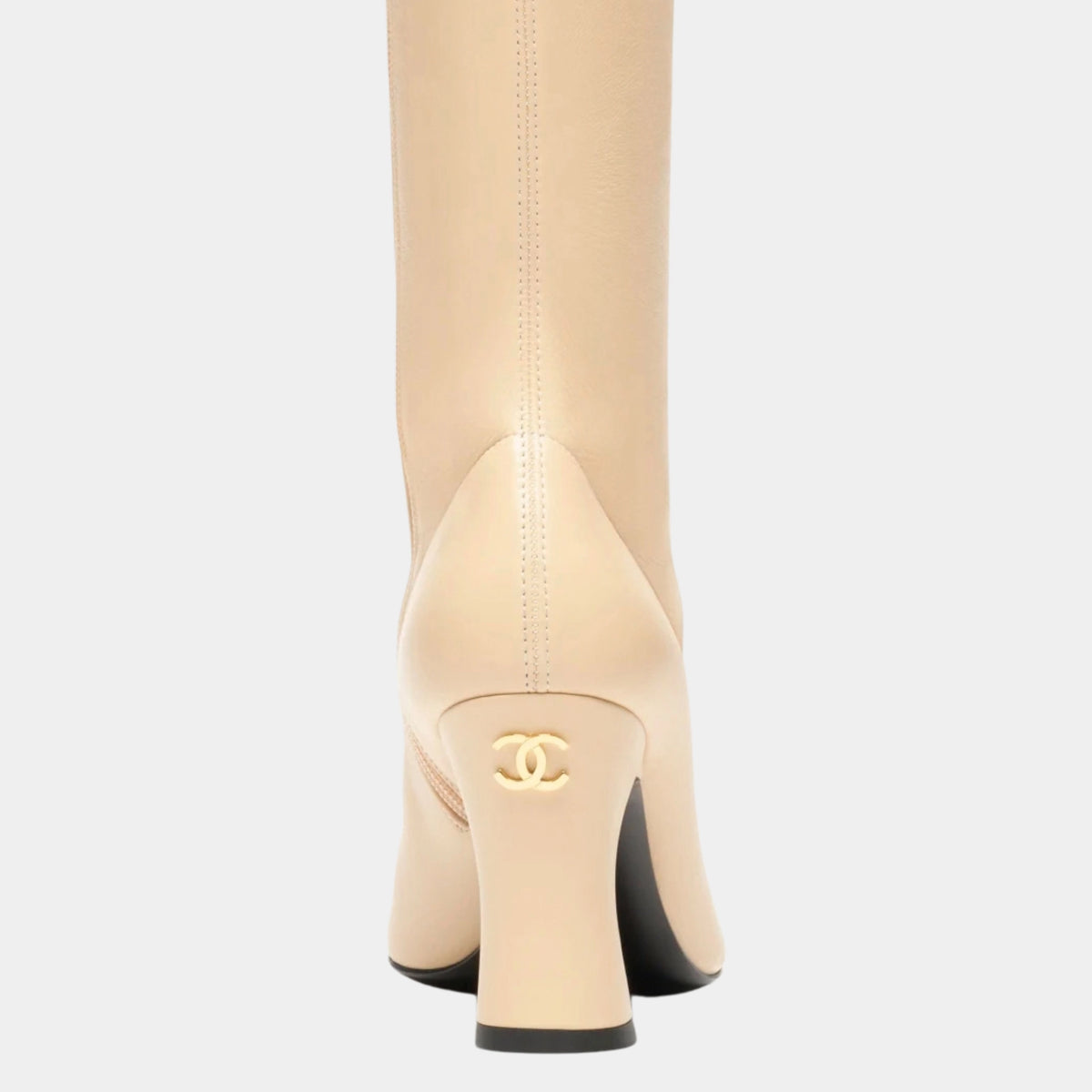 Thigh High Boots Stretch Lambskin & Patent Calfskin