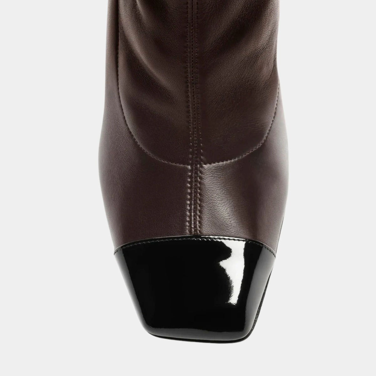 Thigh High Boots Stretch Lambskin & Patent Calfskin