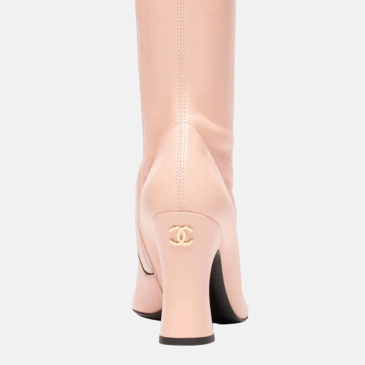 Thigh High Boots Stretch Lambskin & Patent Calfskin
