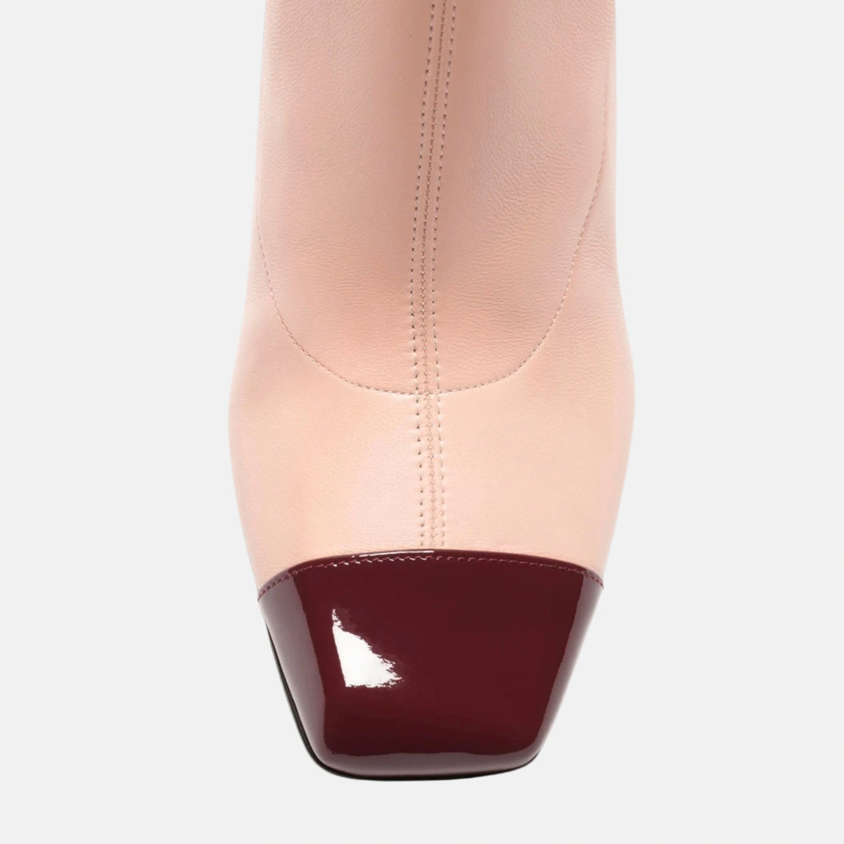 Thigh High Boots Stretch Lambskin & Patent Calfskin