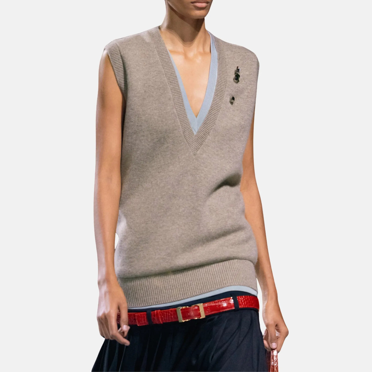 Chanel Top Cashmere in Grey