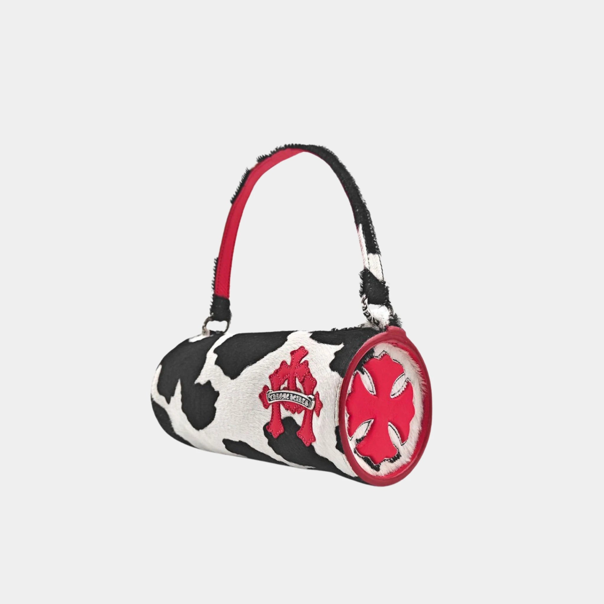 Chrome Hearts Mini JoJo Bag in White Black & Red, Side