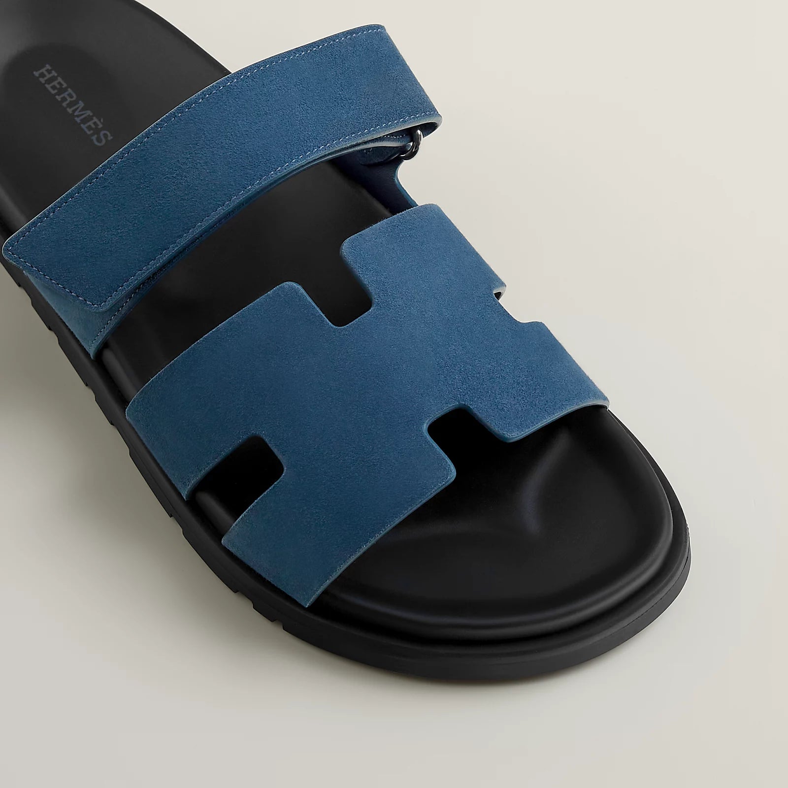 Chypre Suede Sandal - Bleu Turquin