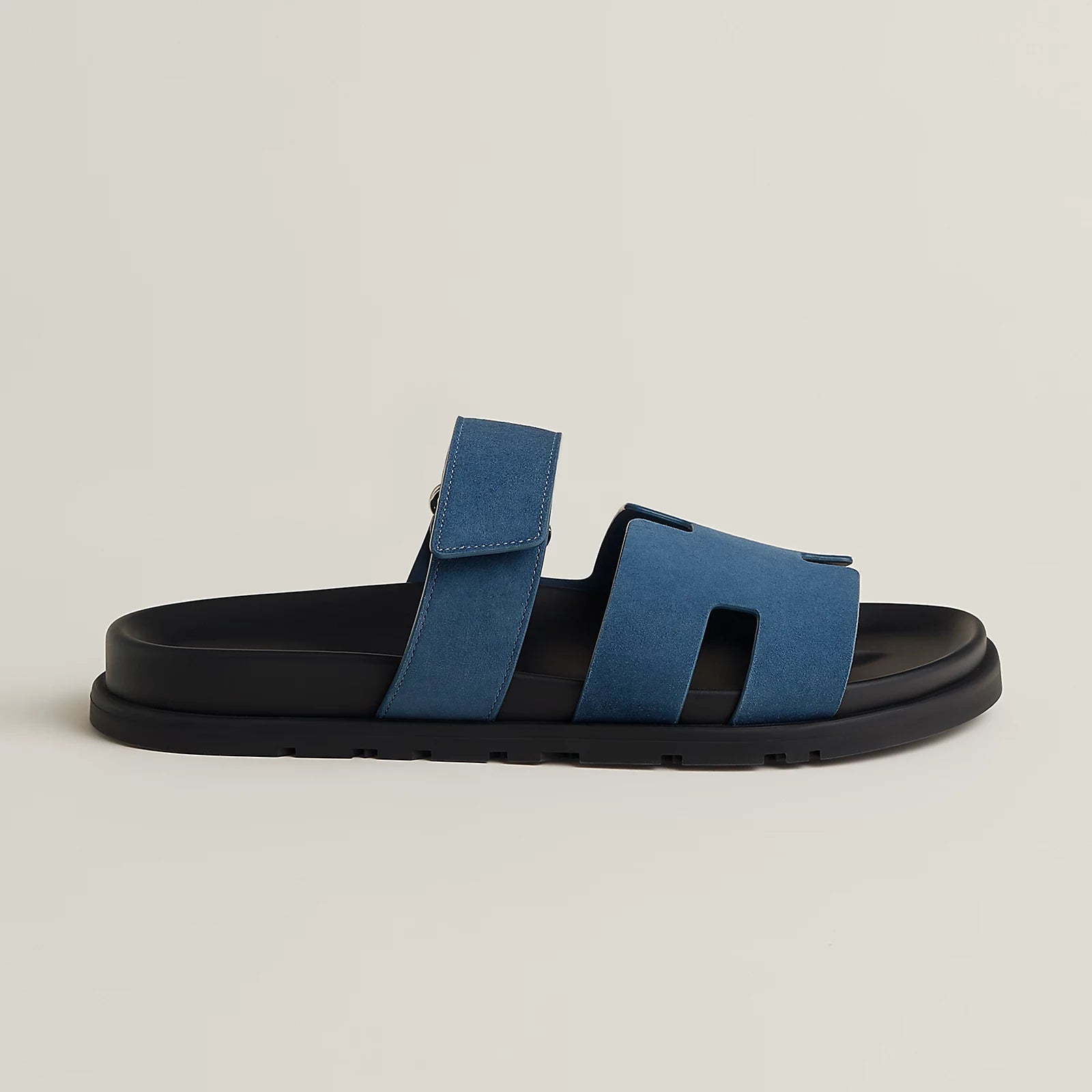 Chypre Suede Sandal - Bleu Turquin