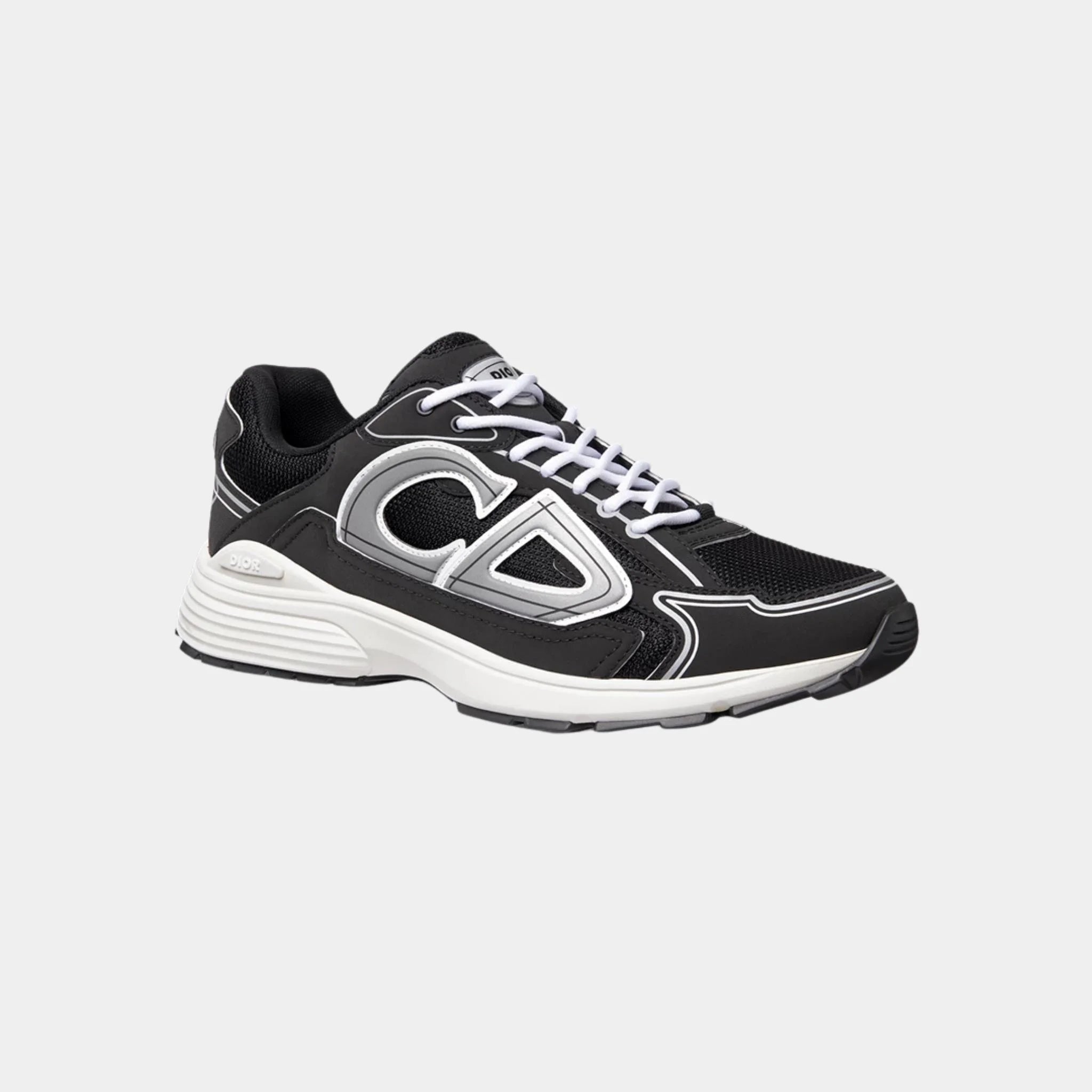 Dior B30 Countdown Sneaker Black Mesh and Technical Fabric, Black, Front