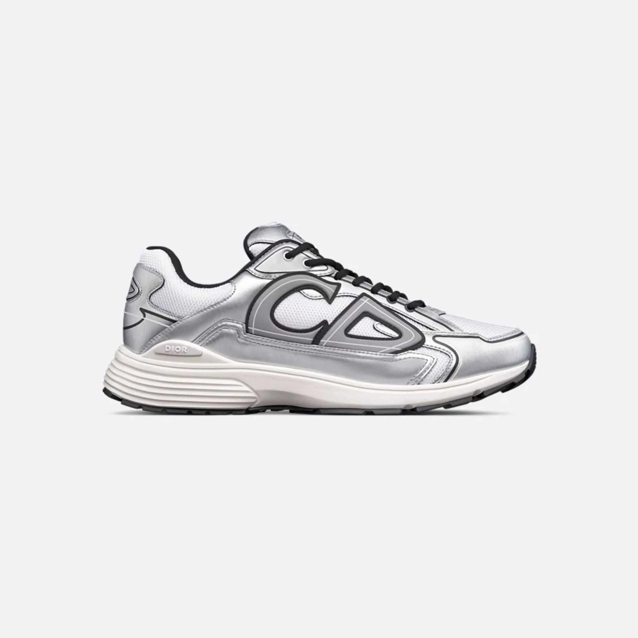 Dior B30 Countdown Sneaker Mesh & Technical Fabric ,White, Side