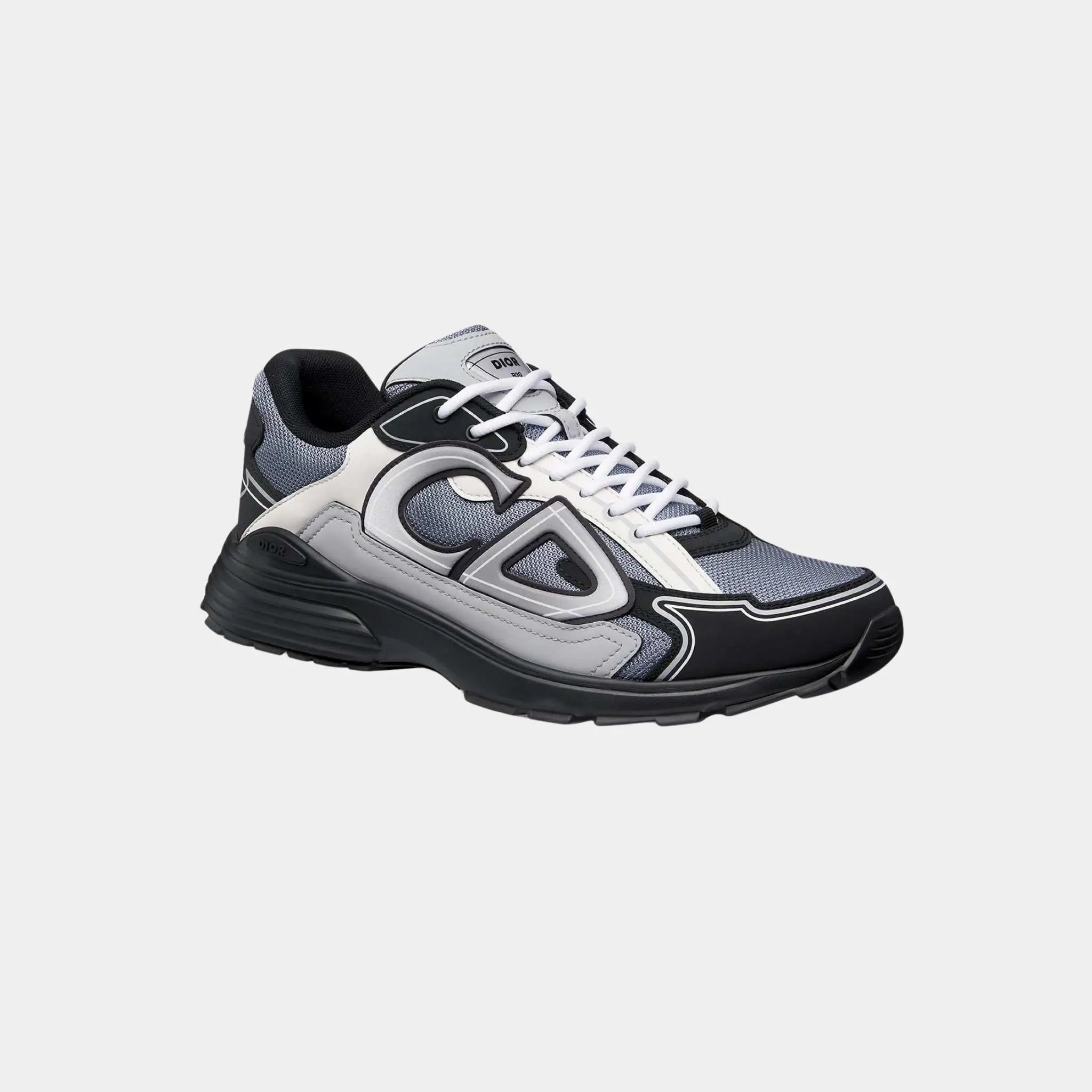 Dior B30 Countdown Sneaker Technical Mesh and Fabric, Gray, Front