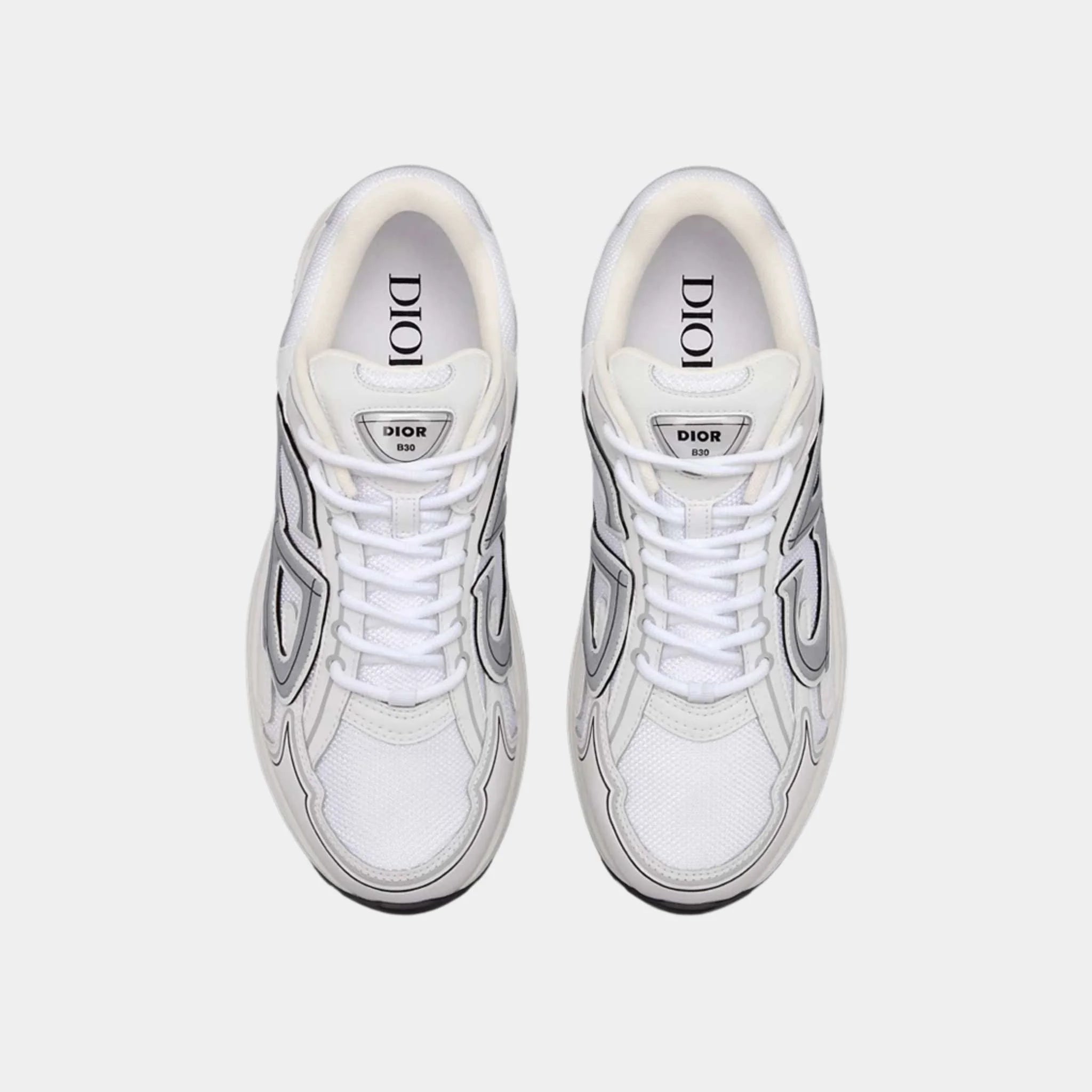 Dior B30 Countdown Sneaker White Mesh and Technical Fabric, Top