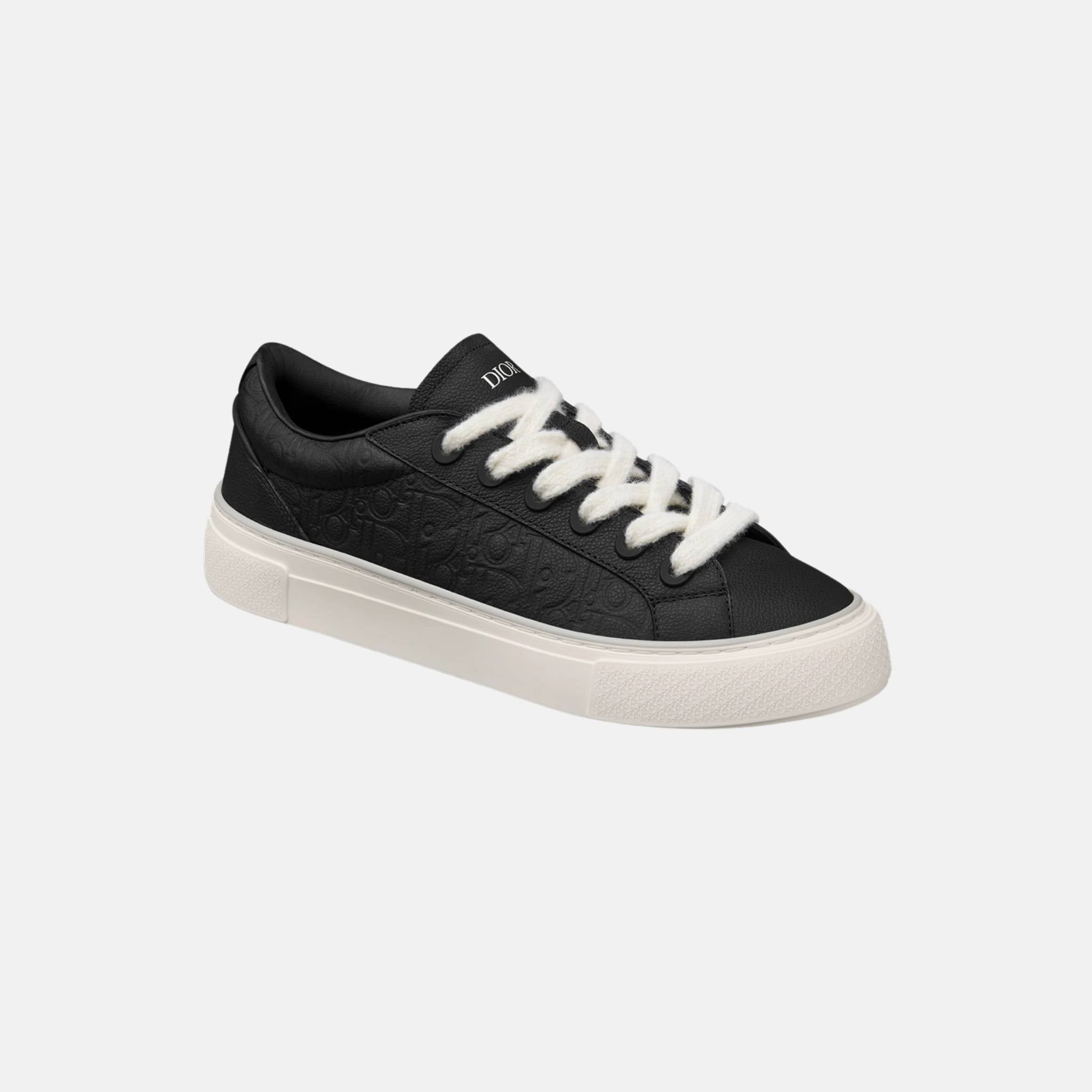 Dior B33 Spin Sneaker In Grained Calfskin And Dior Gravity Leather, Back, Front