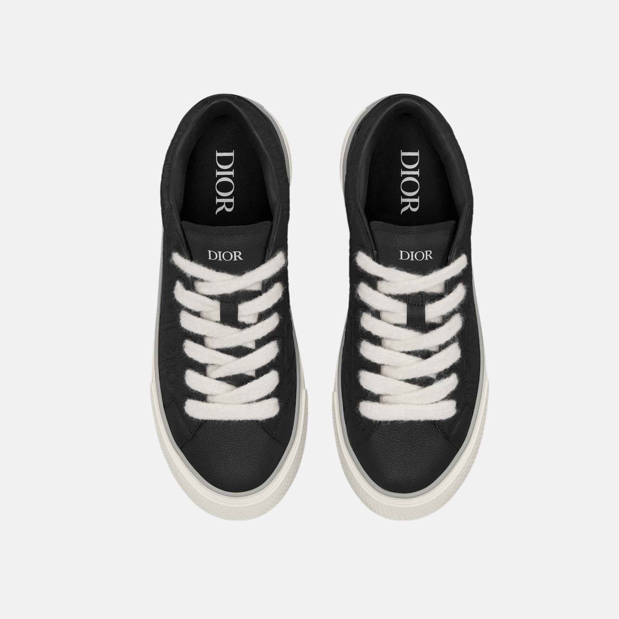 Dior B33 Spin Sneaker In Grained Calfskin And Dior Gravity Leather, Back, Top