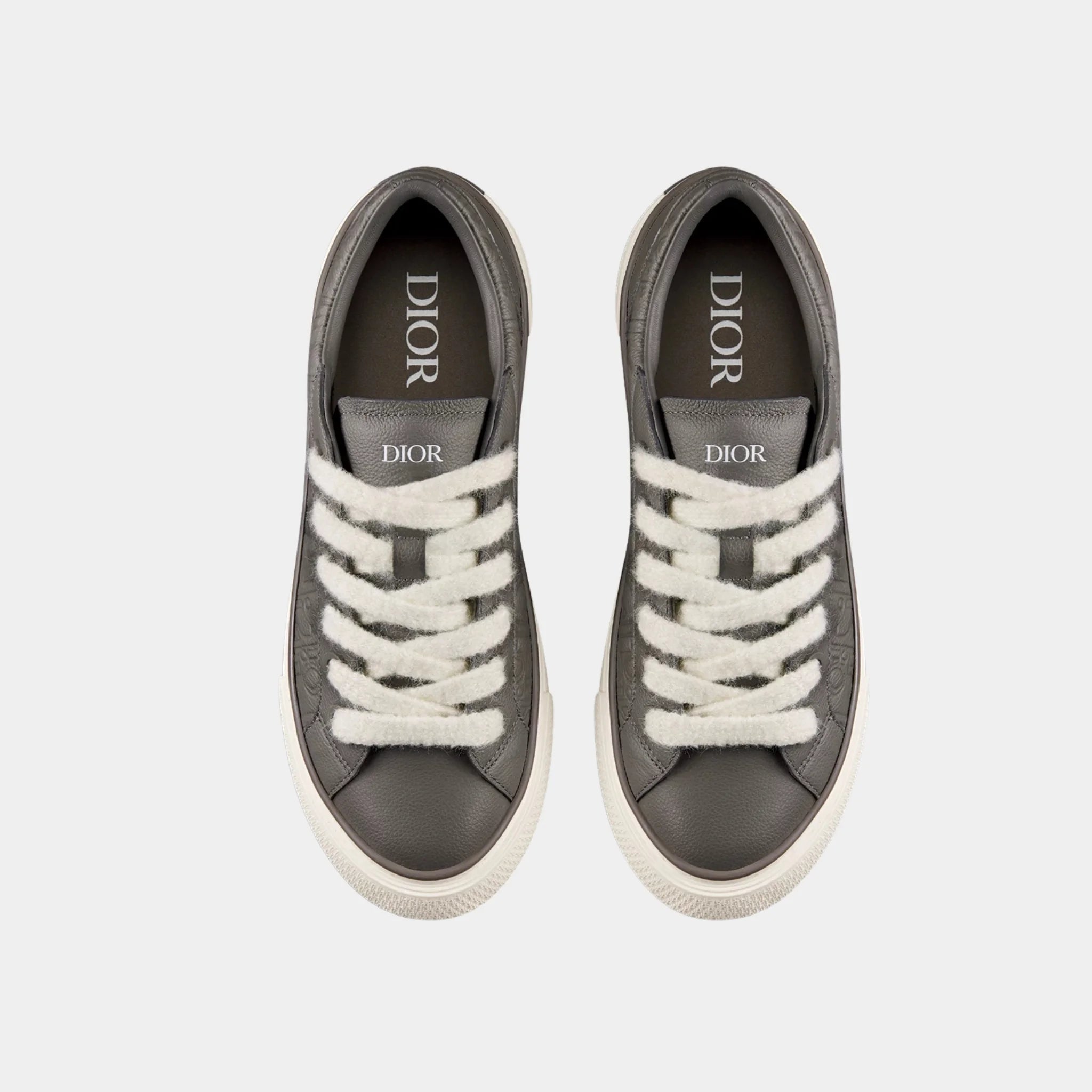 B33 Spin Sneaker In Grained Calfskin And Dior Gravity Leather