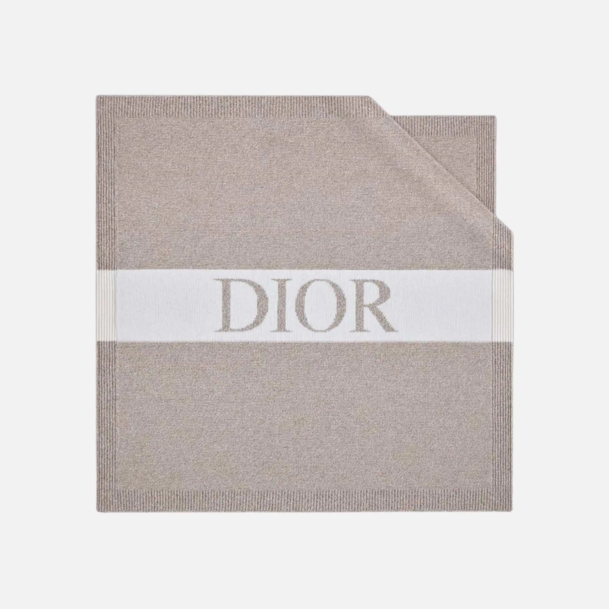 Dior Baby Blanket Wool and Cashmere Blend Knit, Front