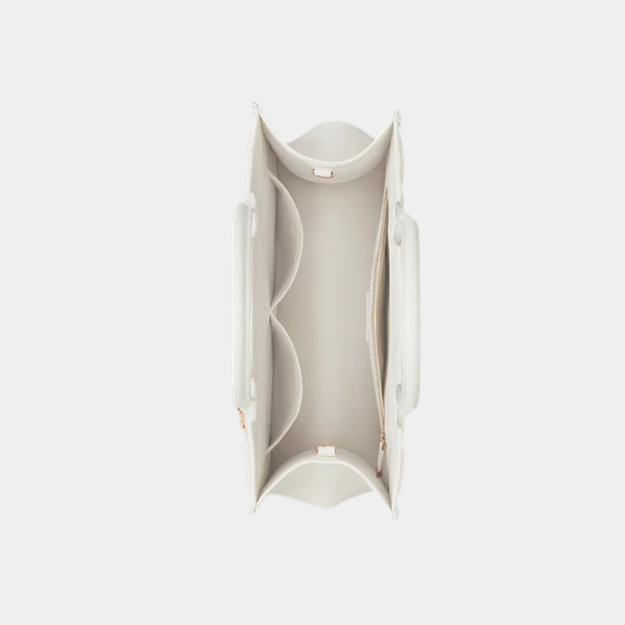 Dior Book Tote Medium Bag Macrocannage Calfskin, White, Top