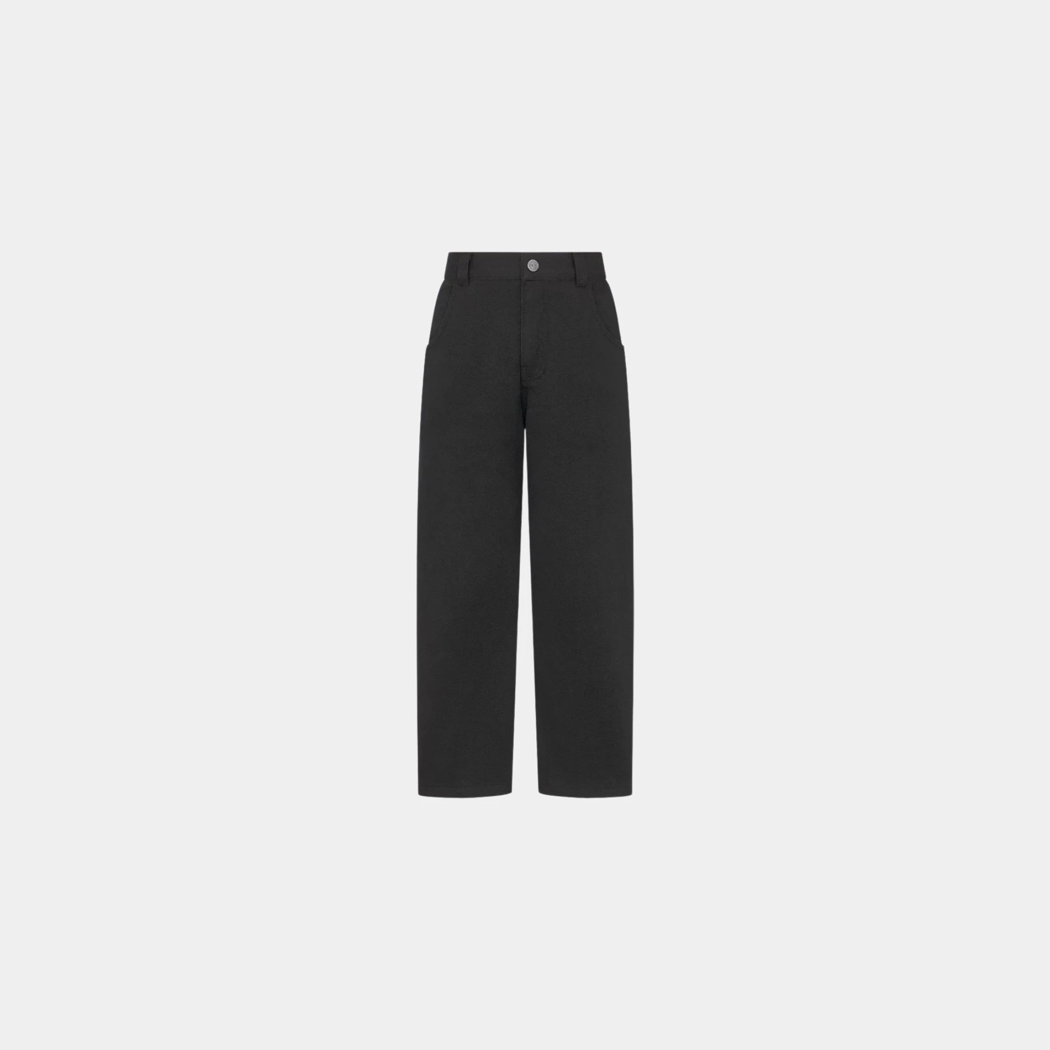 Dior Childrens Pants Black Cotton Gabardine, Front