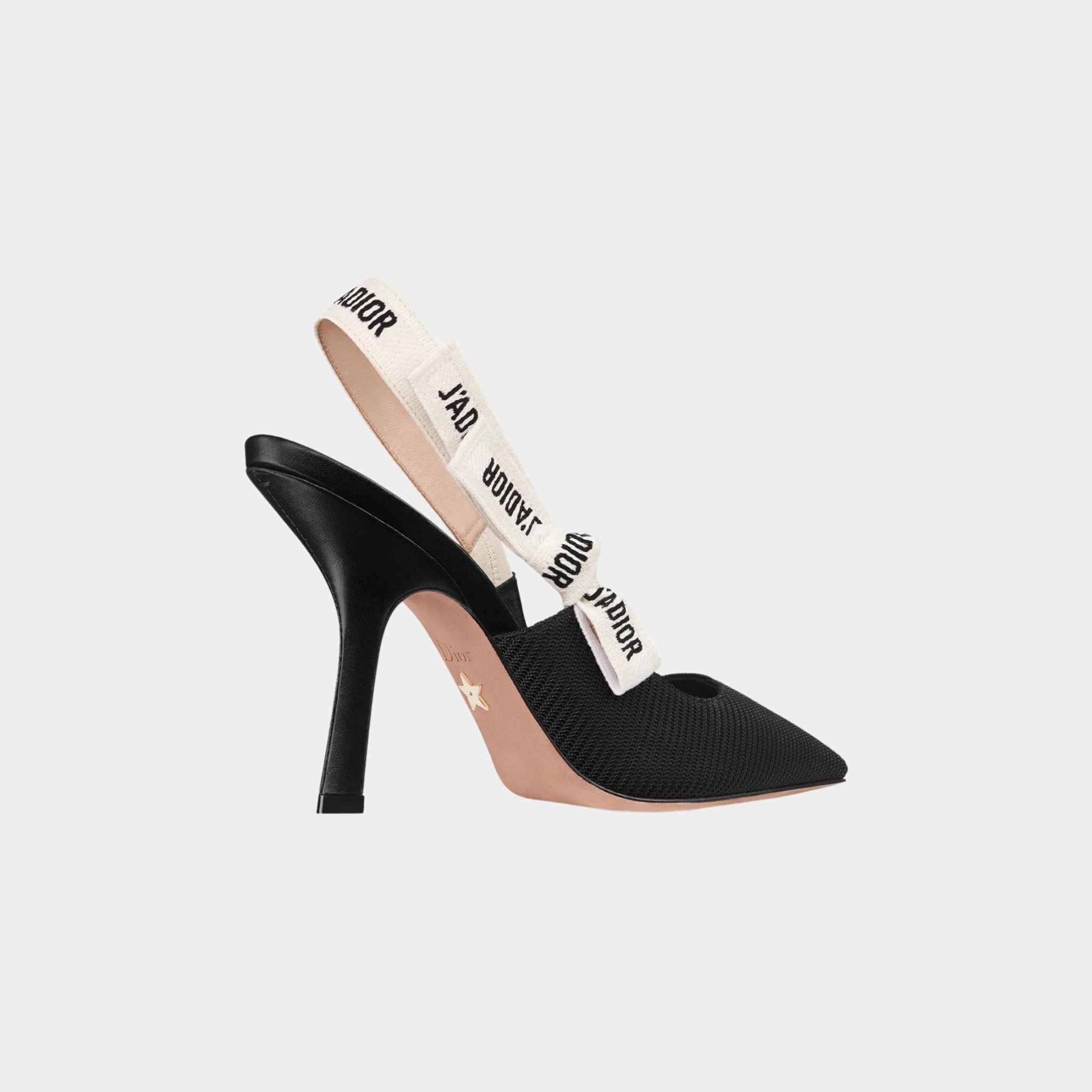 Dior JAdior Slingback Pump Black Technical Fabric, Back