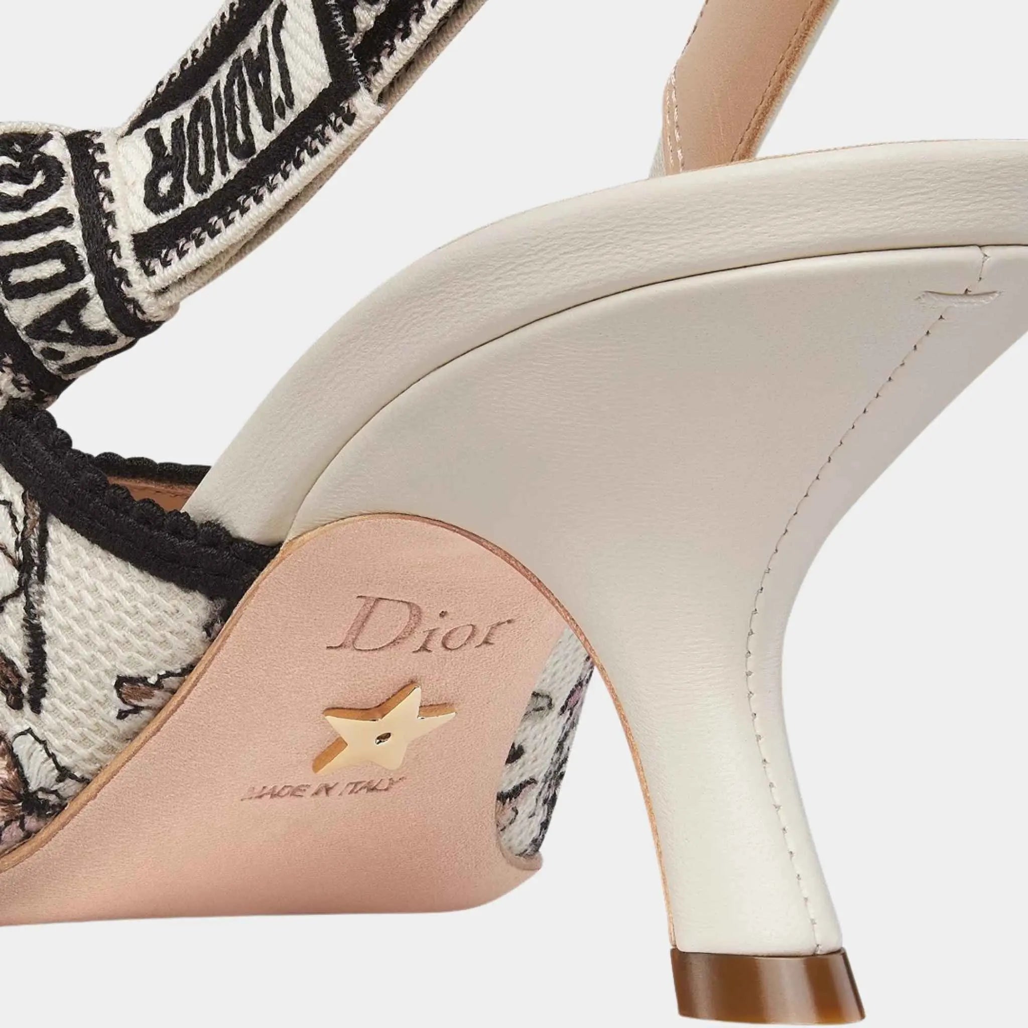 Dior J Adior Slingback Pump Cotton with Millefiori Pattern, Back