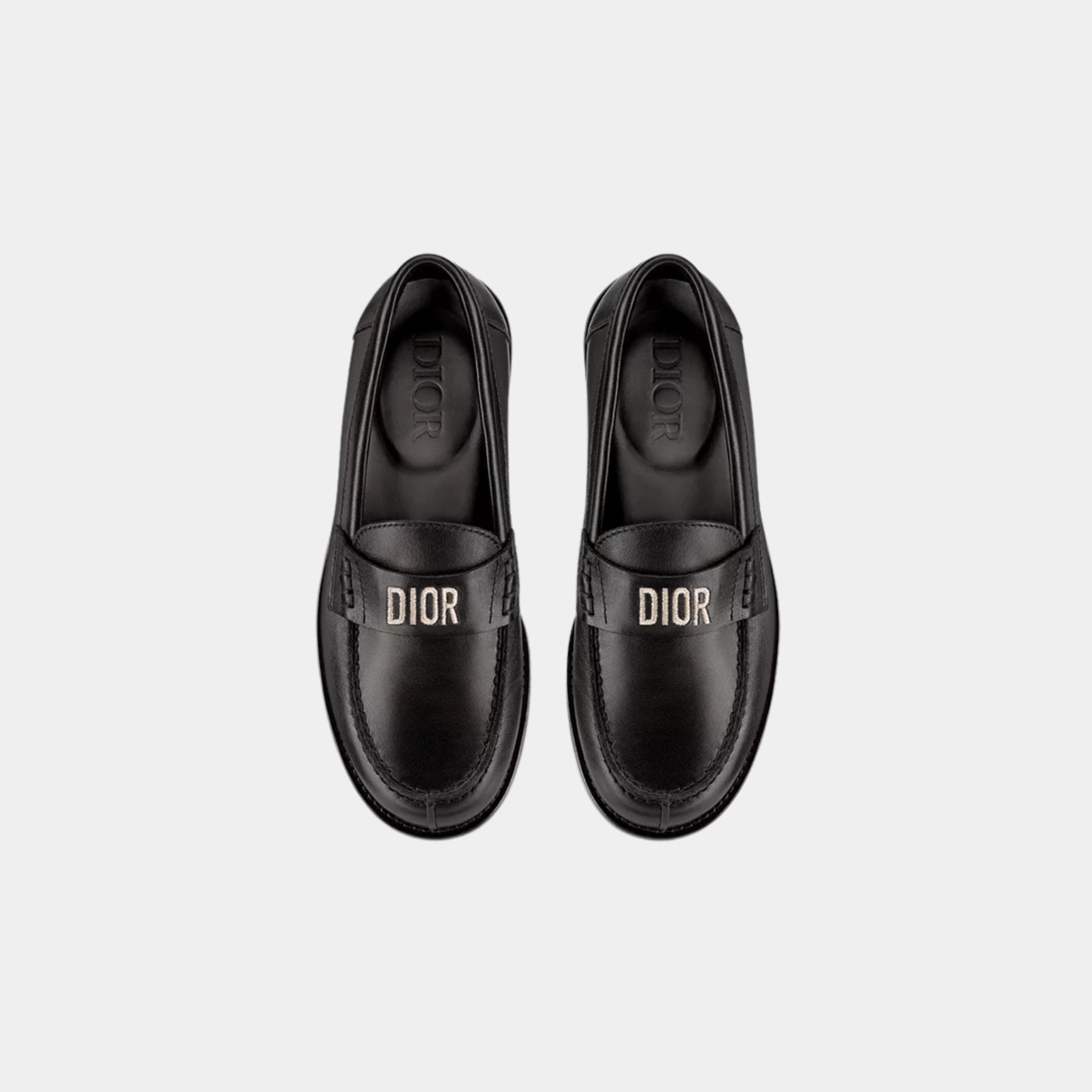 Dior Kids Loafer Black Calfskin, Top
