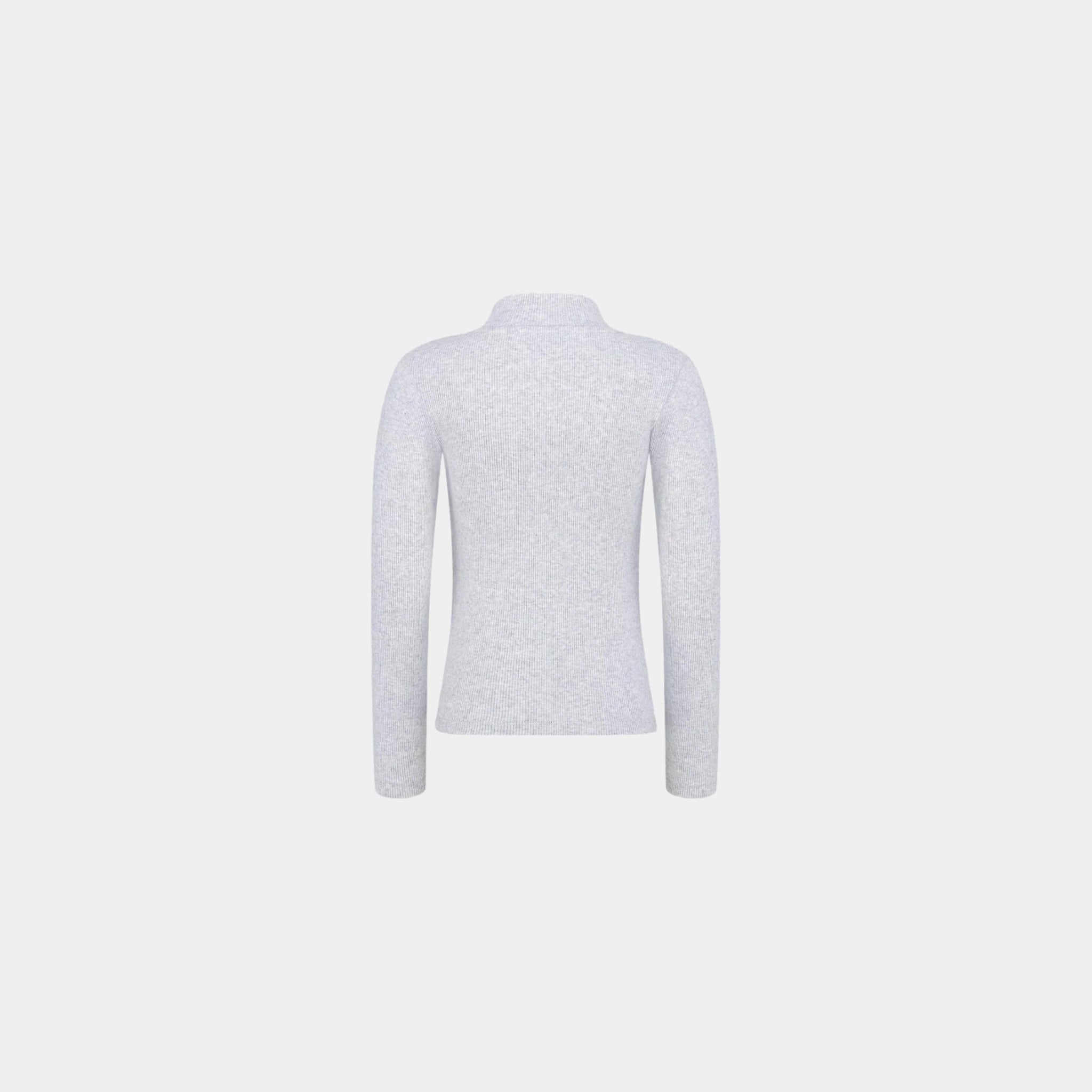 Dior Kids Long Sleeved T Shirt Ribbed Cotton Jersey, Grey, Back