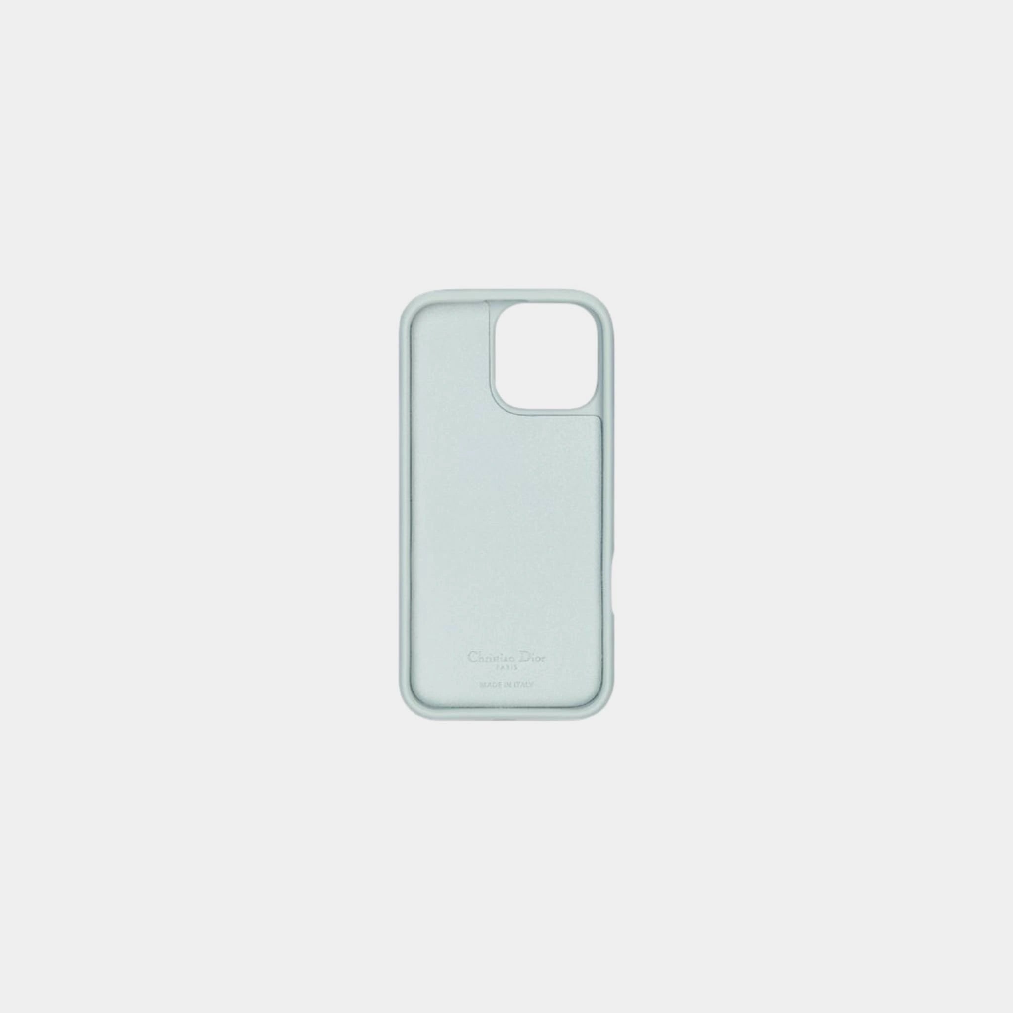 Dior Travel iPhone 16 Pro Max Case, Interior, Placid Blue