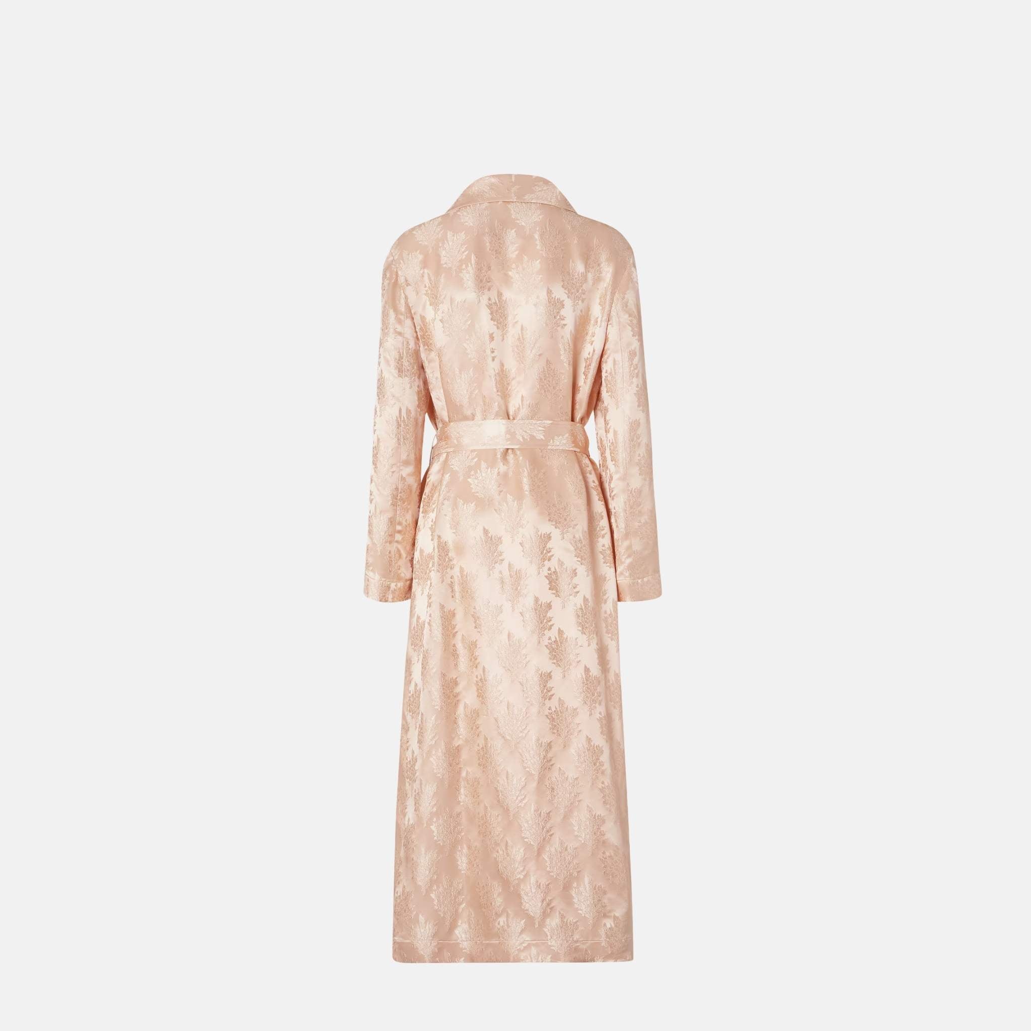 Fendi Pink Silk Overcoat, Back