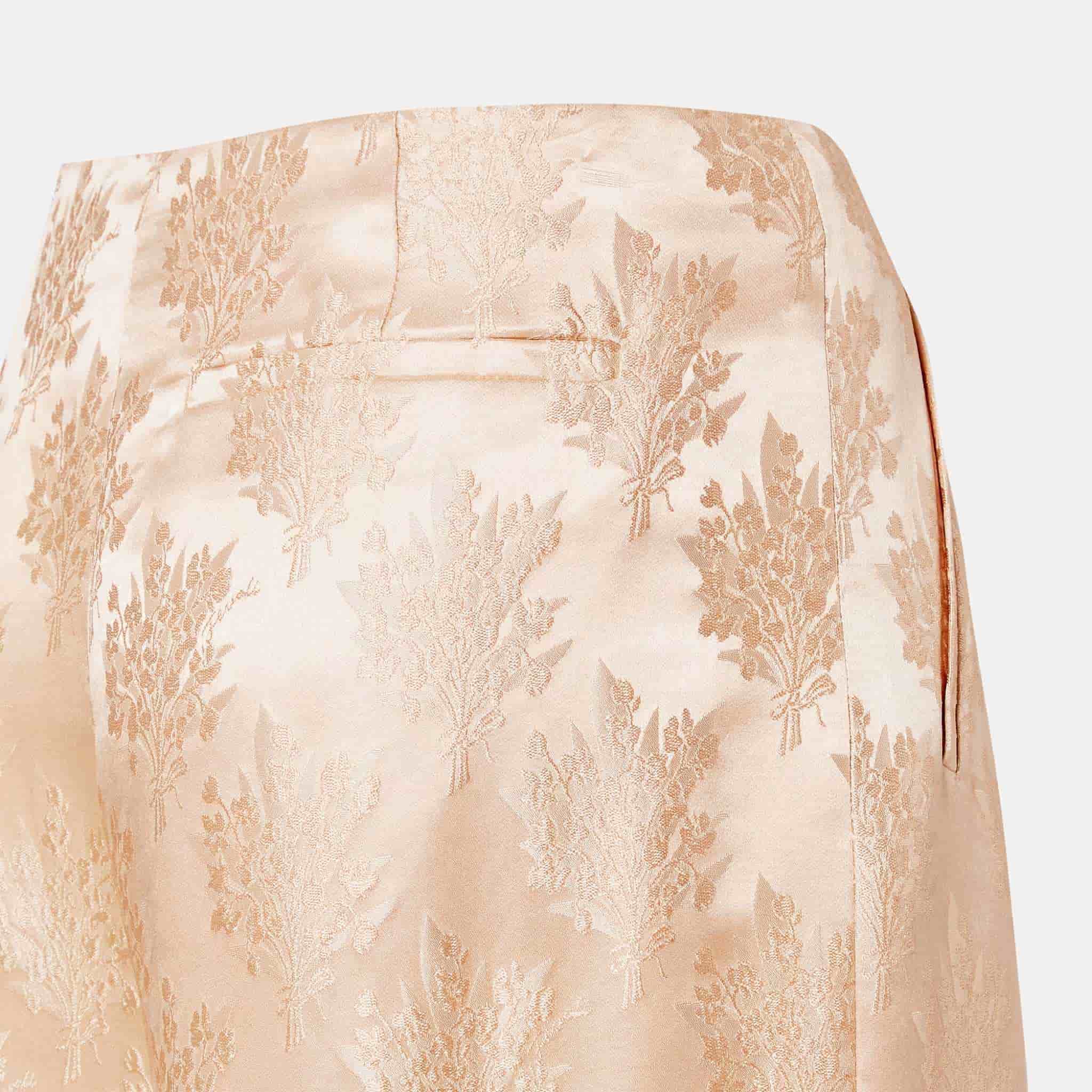 Fendi Pyjama Trousers In Silk, Pink, Close