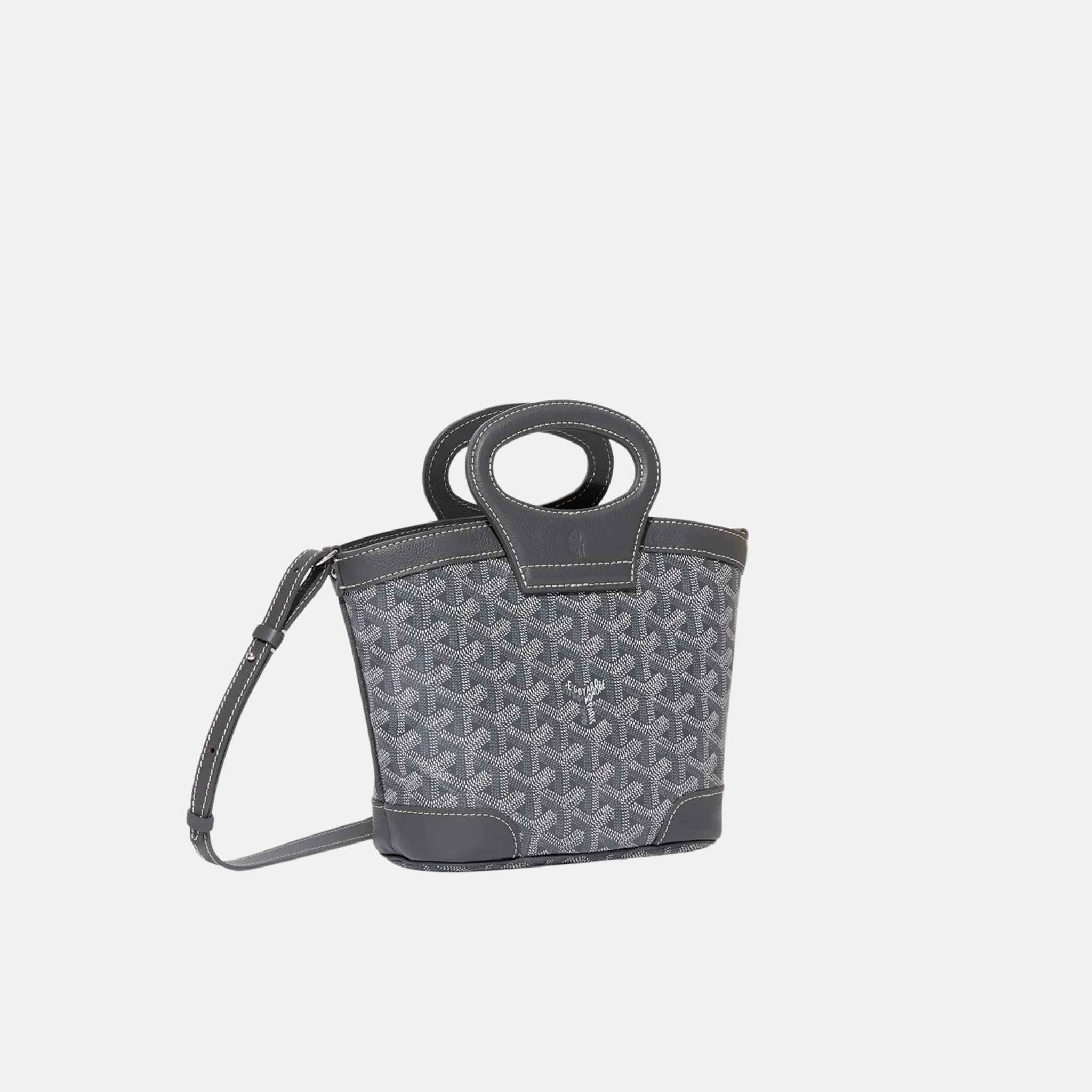 Goyard Beluga Mini Bag, Grey, Front