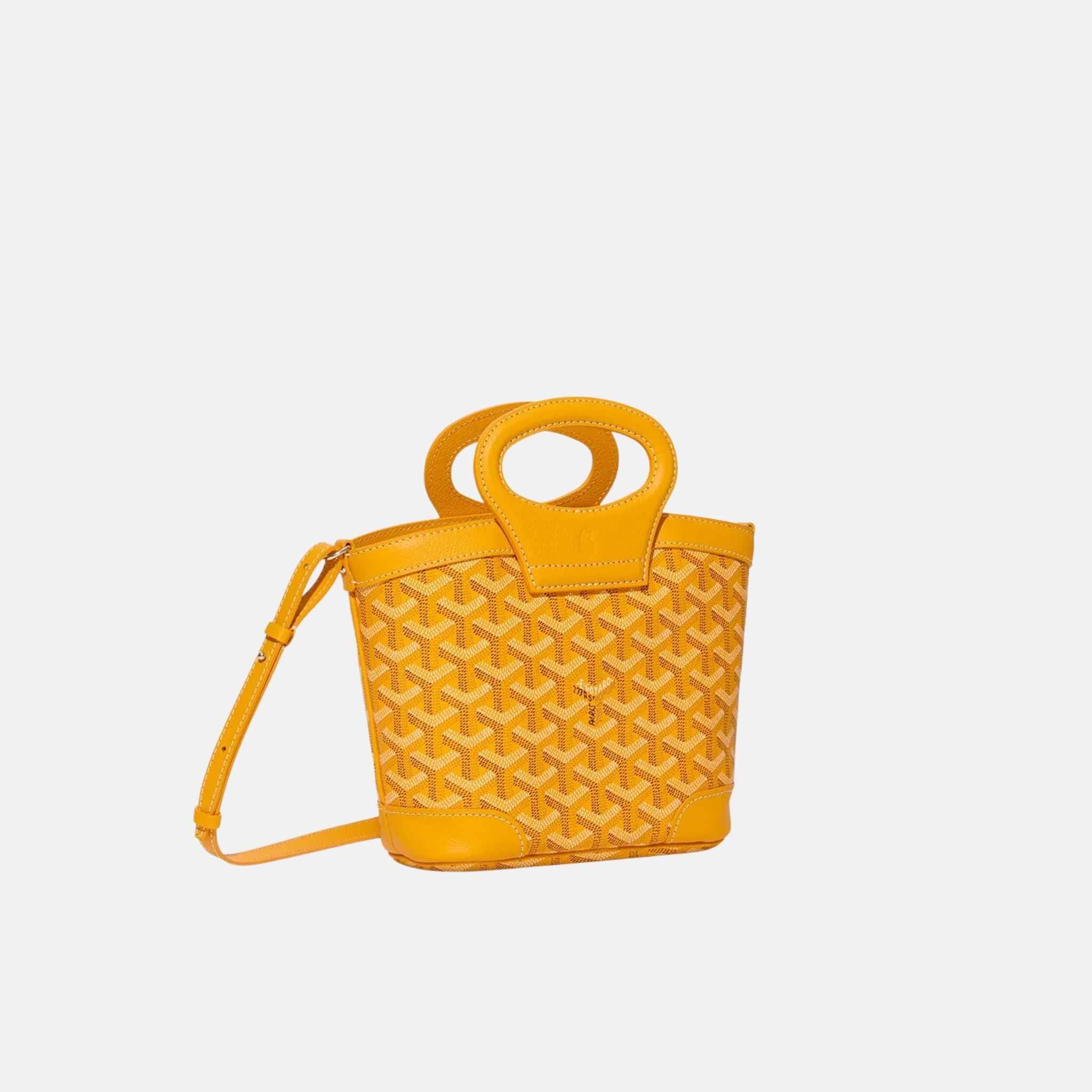 Goyard Beluga Mini Bag, Yellow, Front