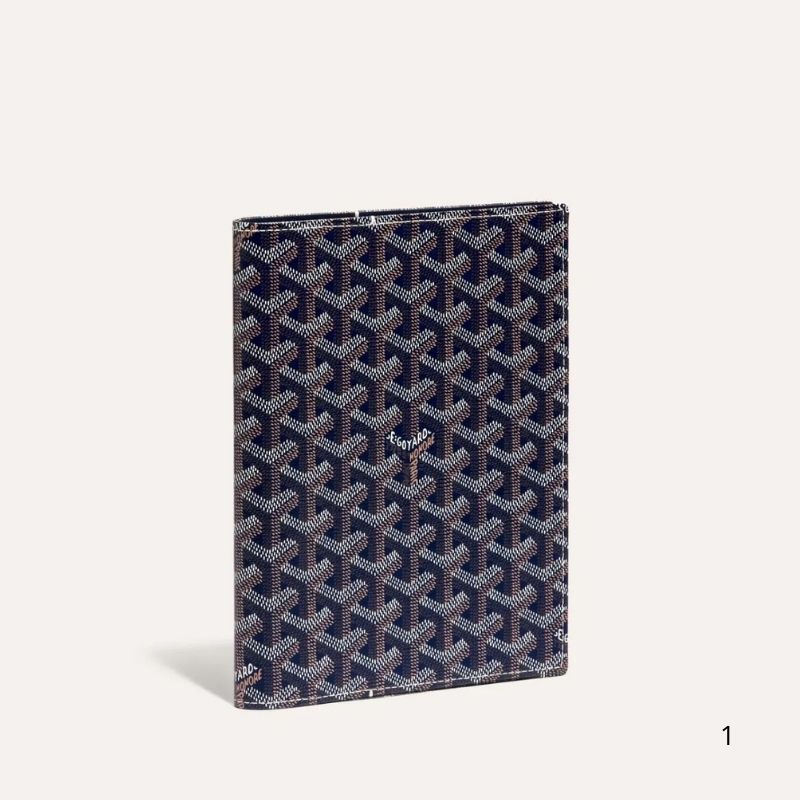 Goyard Castiglione Document Cover, Navy Blue Color