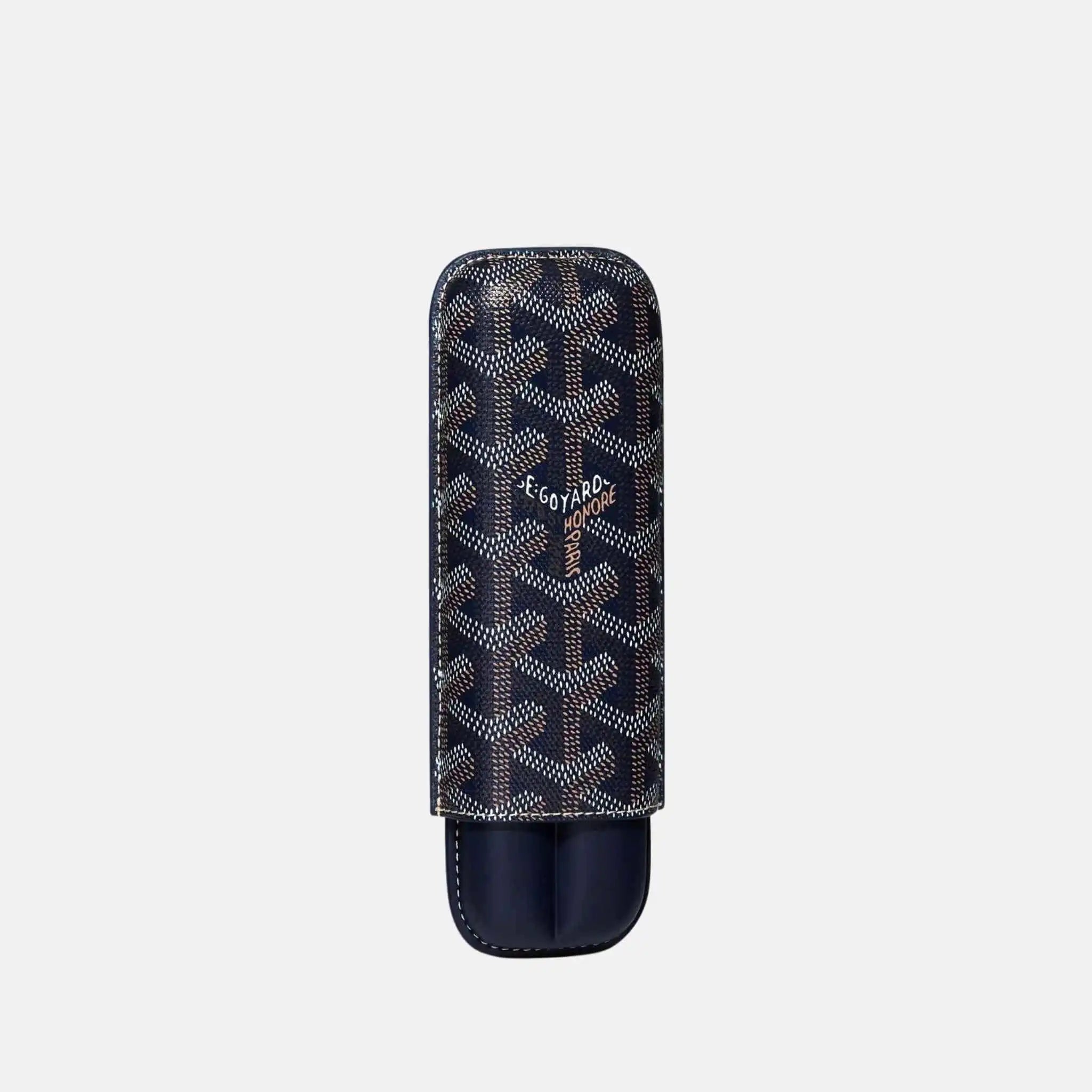 Goyard Churchill 2 Cigar Case, Navy Blue