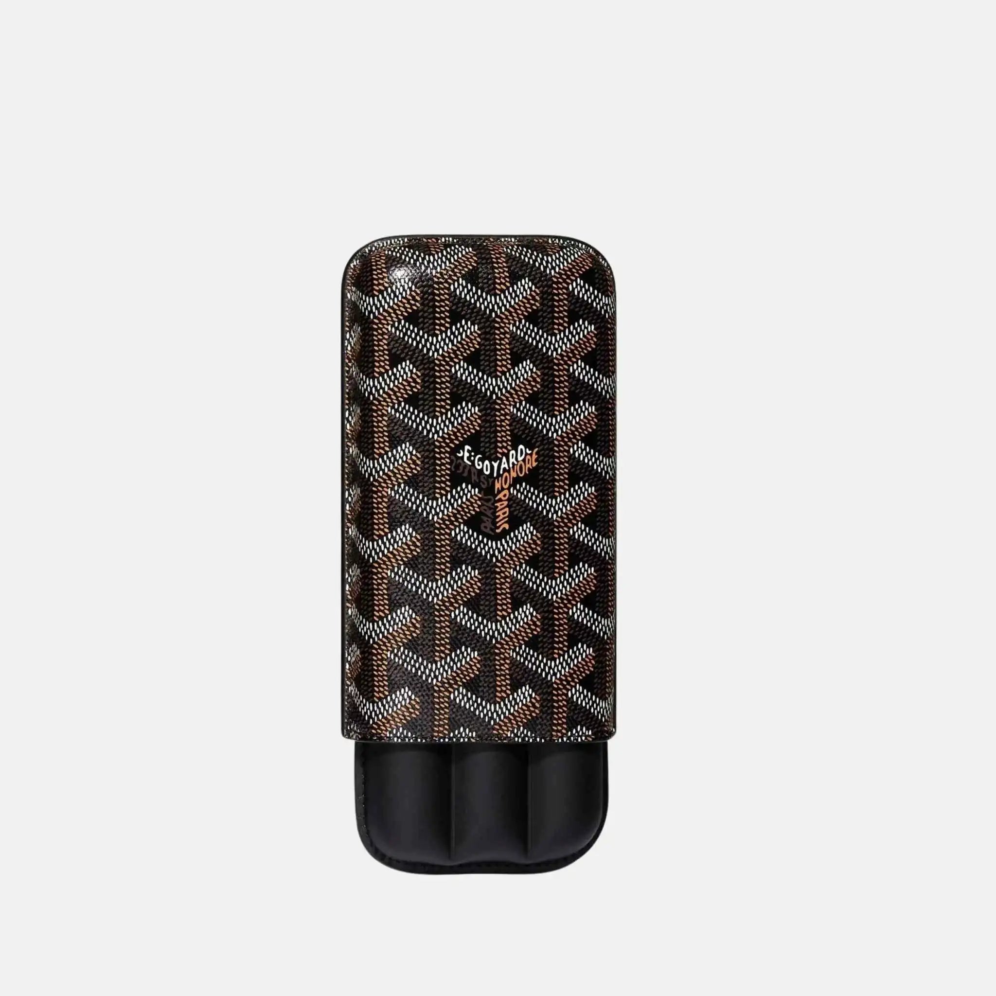 Goyard Churchill 3 Cigar Case, Black