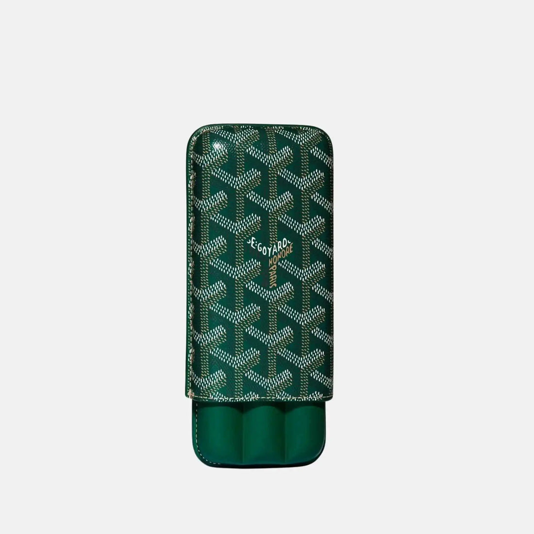 Goyard Churchill 3 Cigar Case, Green