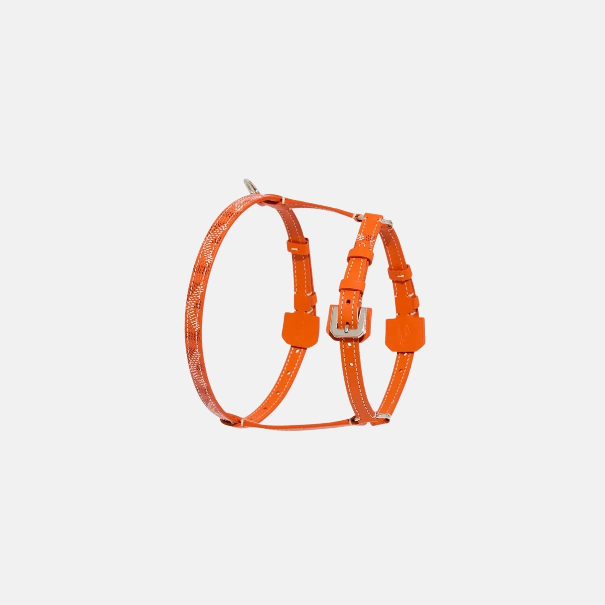 Goyard Edmond Mini Luxury Pet Harness, Orange, Front